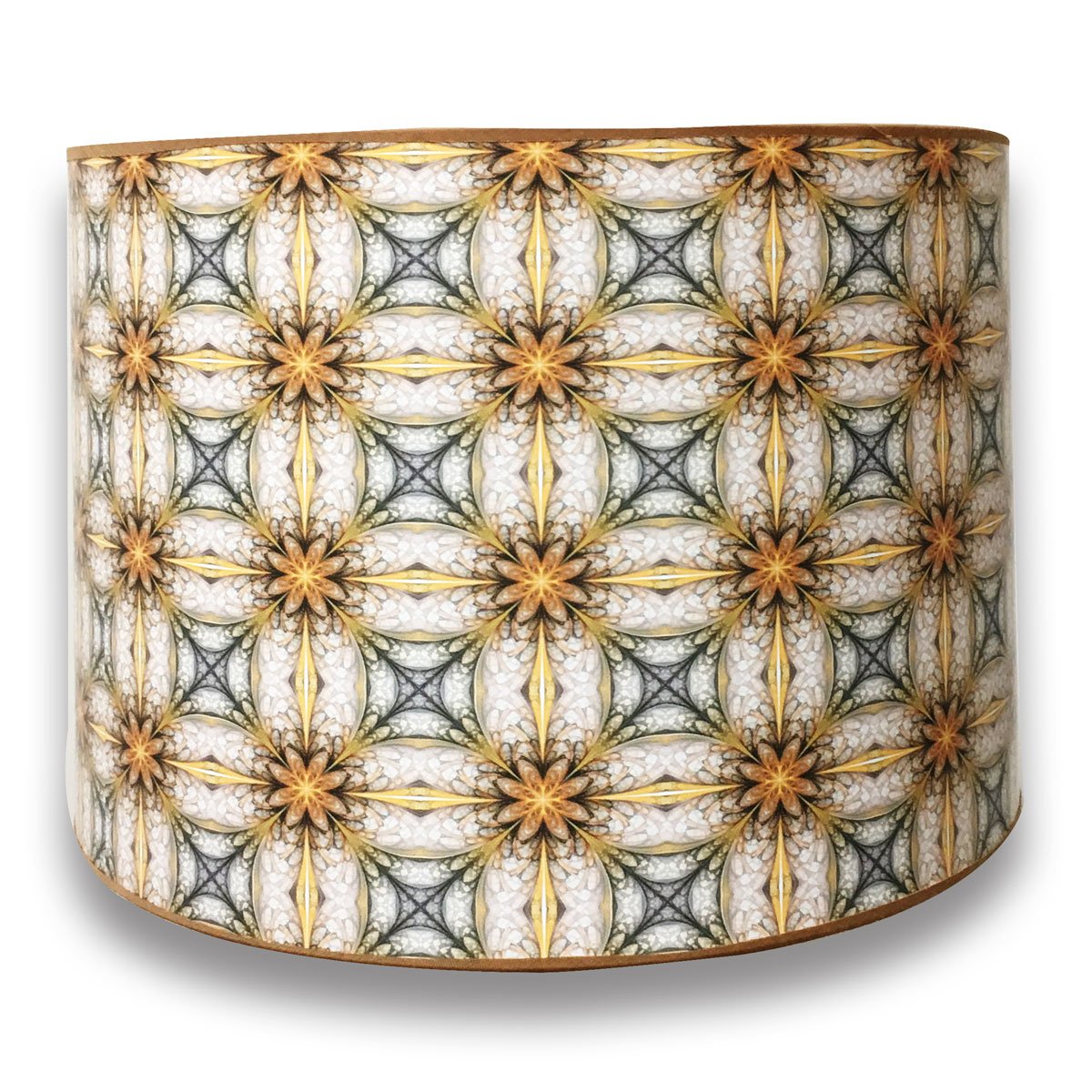 Royal Designs, Inc. Trendy Decorative Handmade Drum Shade, Made In Usa, 10In, Hbc-8043-10, Sunflowers