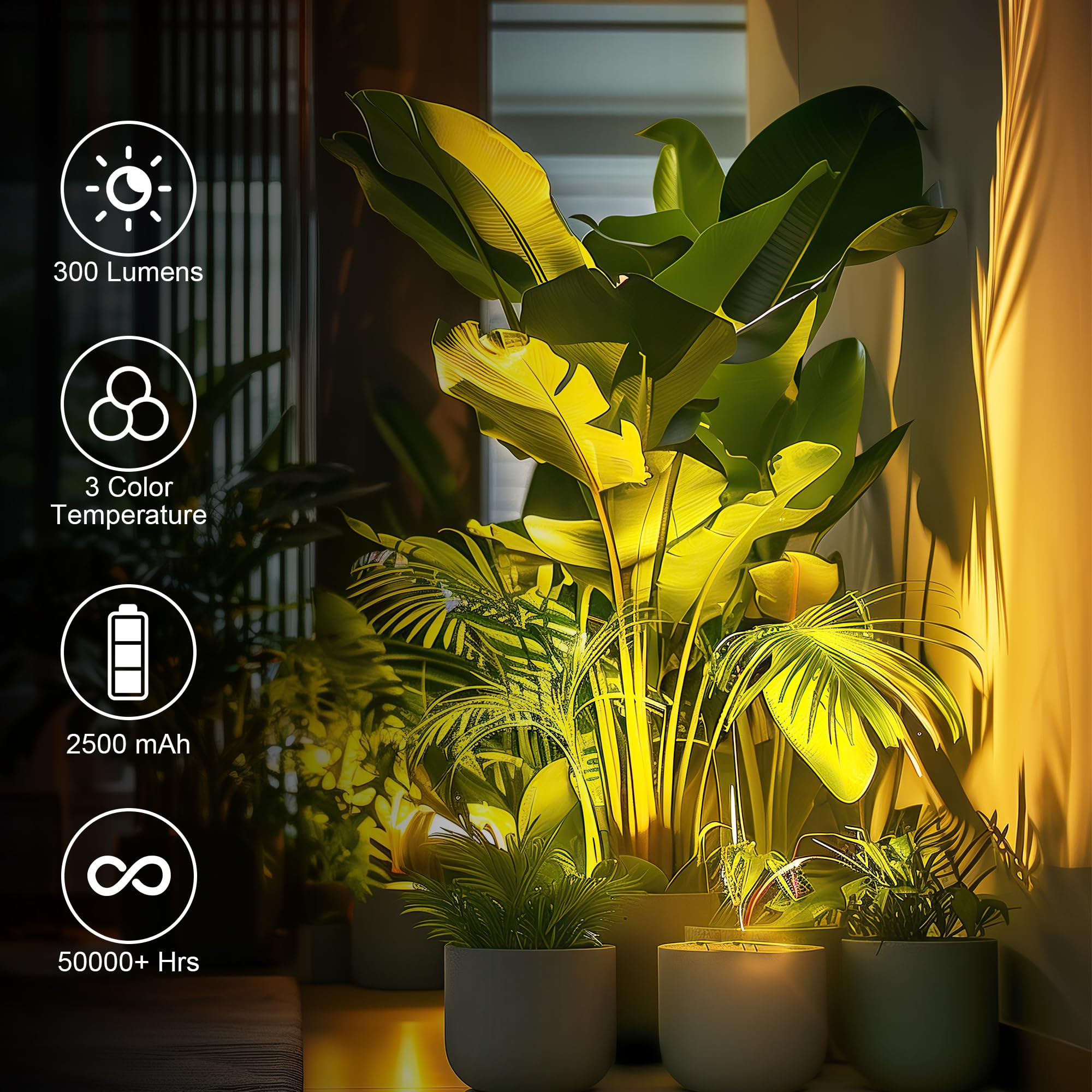Bgmonster Wireless LED Spot Lights - Battery Operated, Remote Control, Dimmable, 3CCT, White, 1 Pack, Model BG0001B1