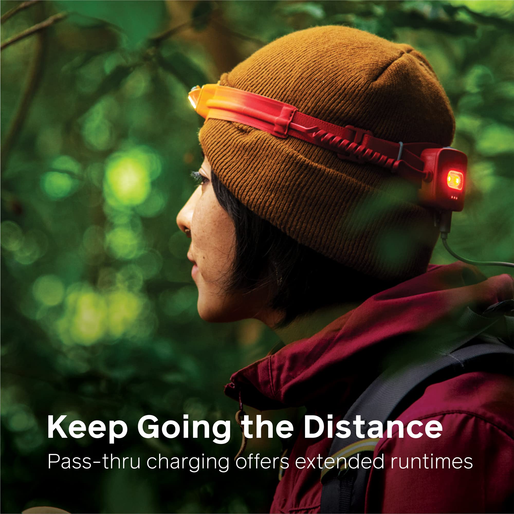 Biolite 425 Lumen Rechargeable Headlamp With Front And Back Lights, Ocean Teal