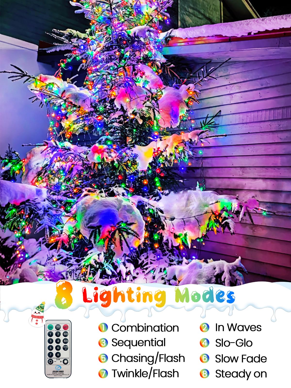 75Ft 1500 Led Christmas Cluster Lights  Fire er String Lights With Remote & 8 Modes & Timer  Waterproof Fairy Twinkle Light Plug In For Indoor Outdoor Party Garden Xmas Tree Decoration  Multicolor