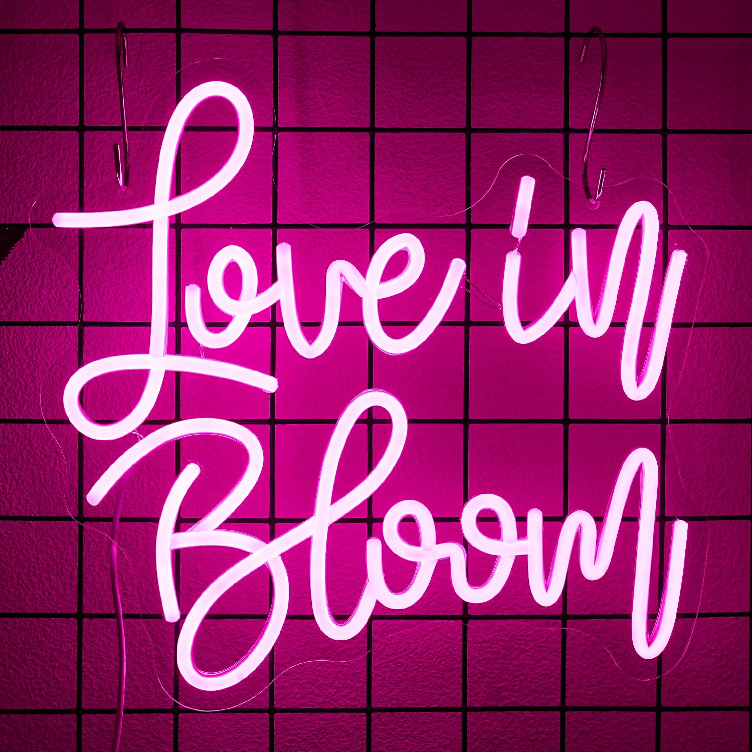 Xixkilly Neon Sign for Wall Decor, Pink Acrylic, Dimmable, 11.2inx16.5in