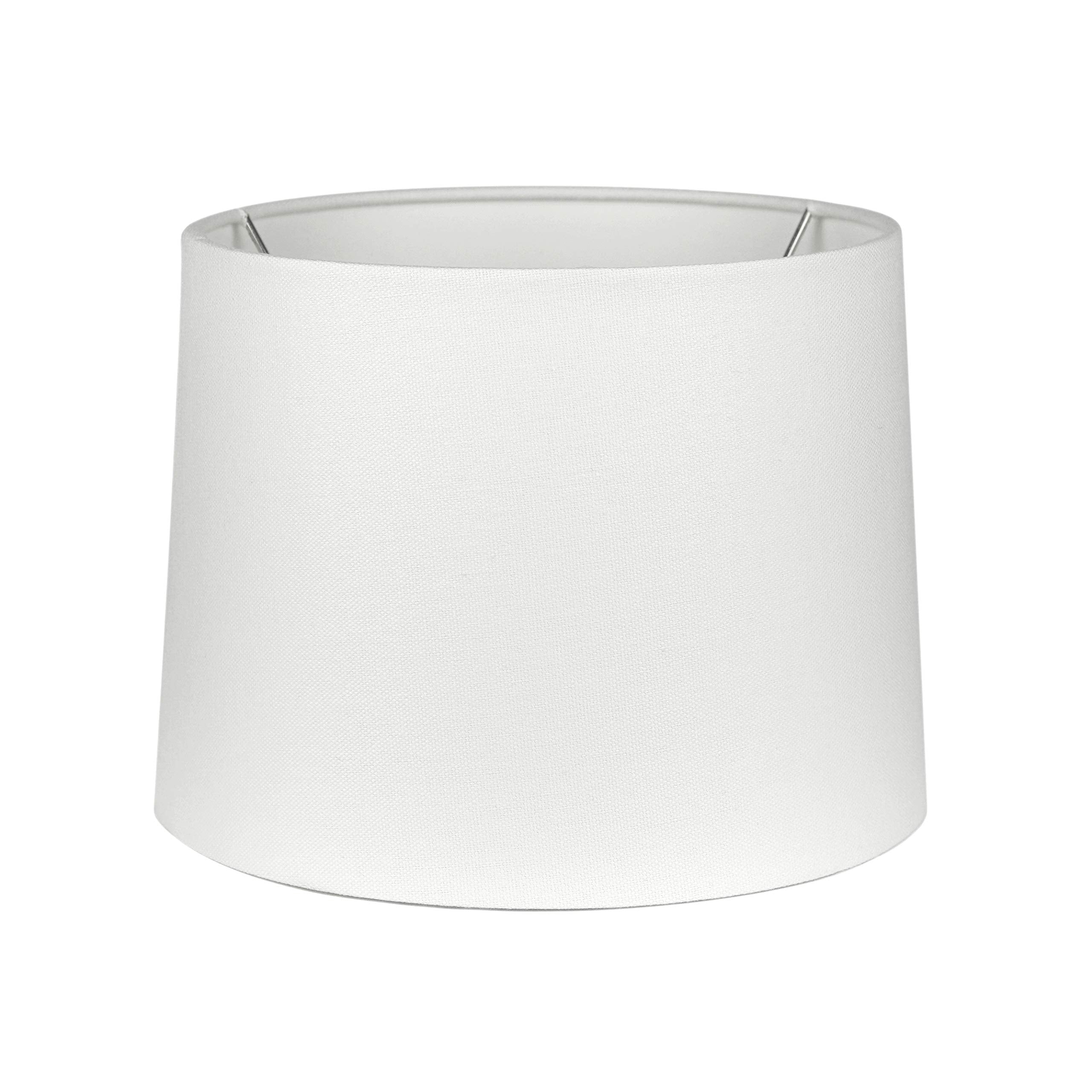 Melloway SMALL Lampshade 9x10x7.5 for Small Lamp - Uno Fitter (White)