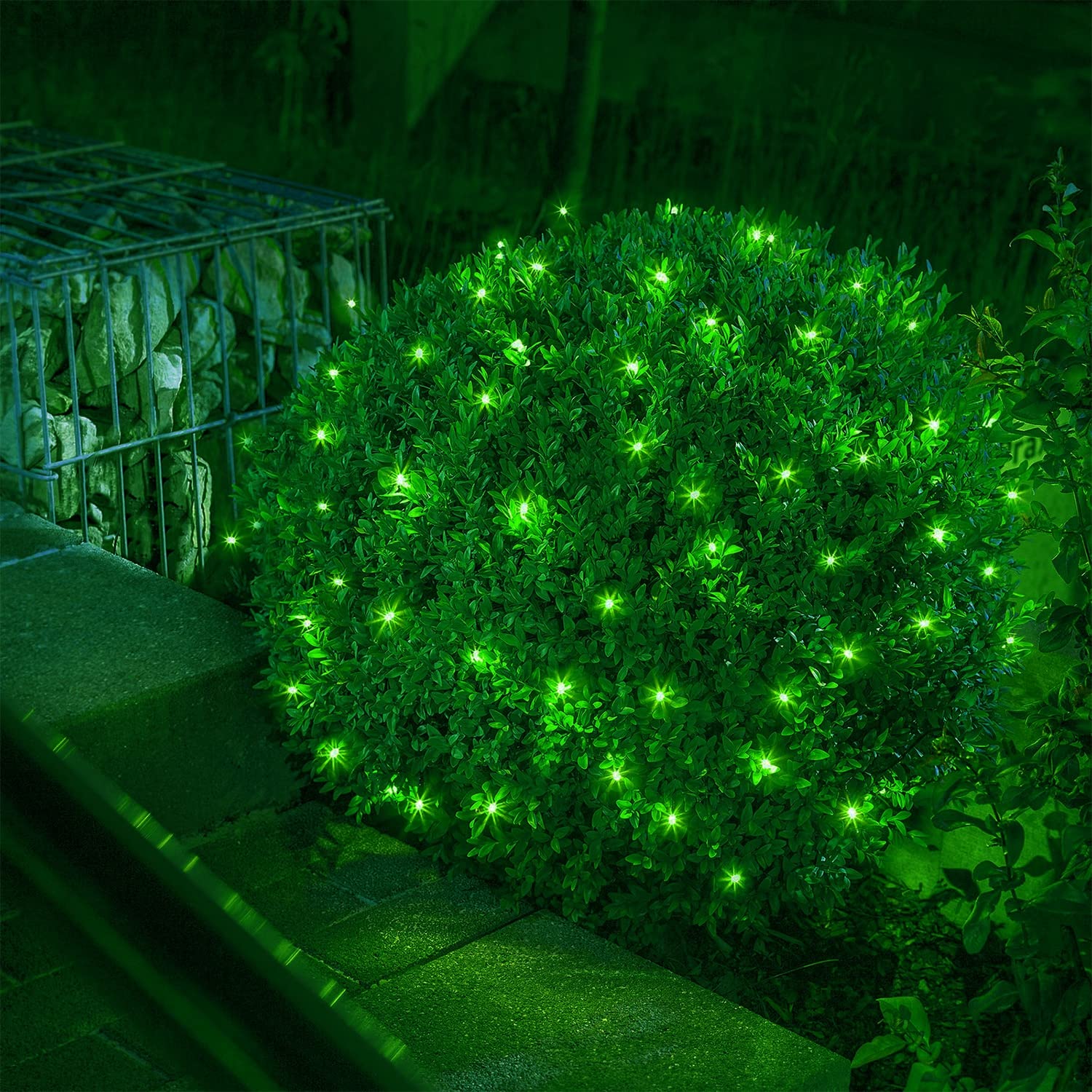 weillsnow LED Christmas Lights 164FT Green Waterproof 8 Twinkle Functions Model HB-500COI for Indoor Outdoor Decoration