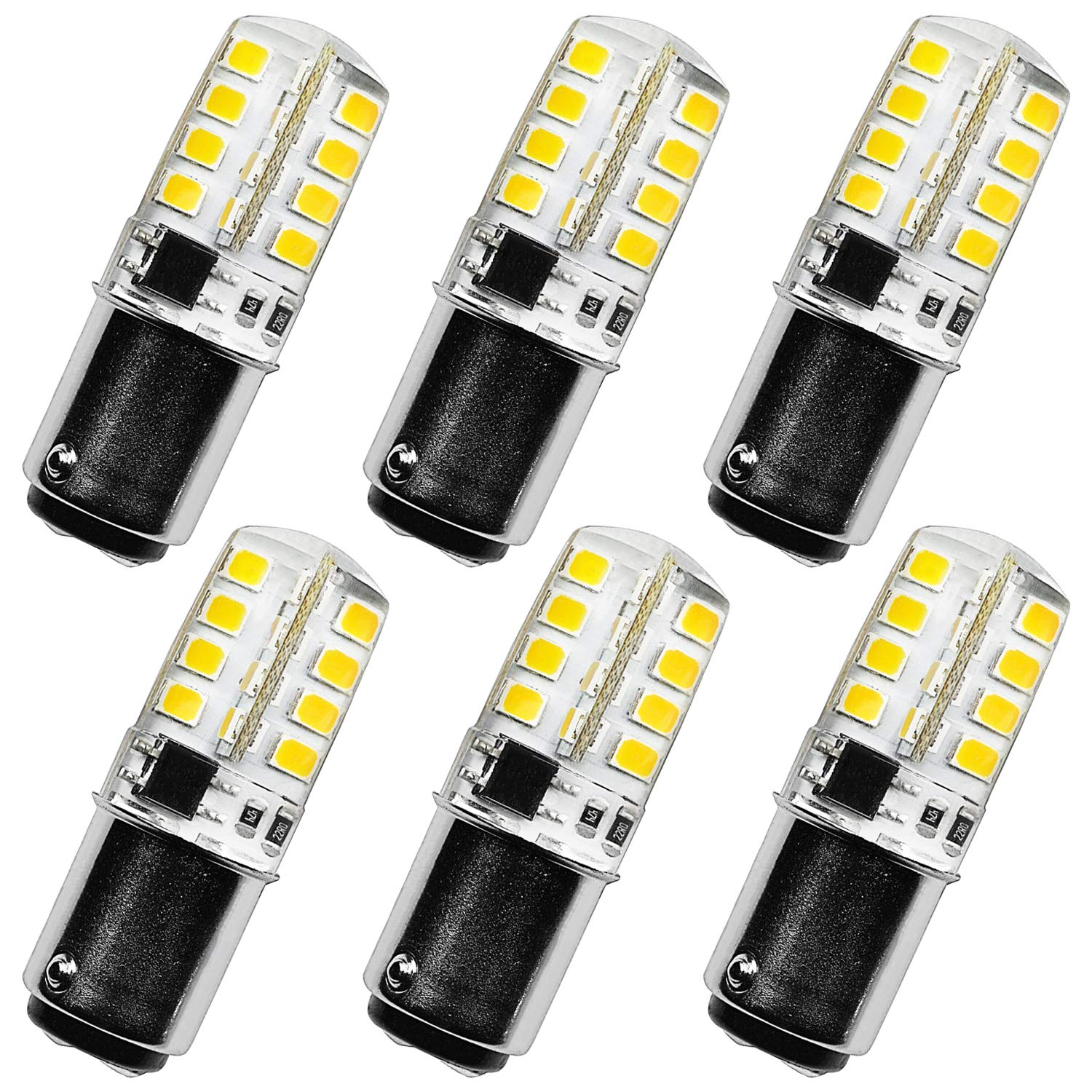 LUXRITE BA15D LED Bulb, 3W 120V, 40W Equivalent, Warm White 2700K, 200 Lumens, Double Contact Bayonet, Model