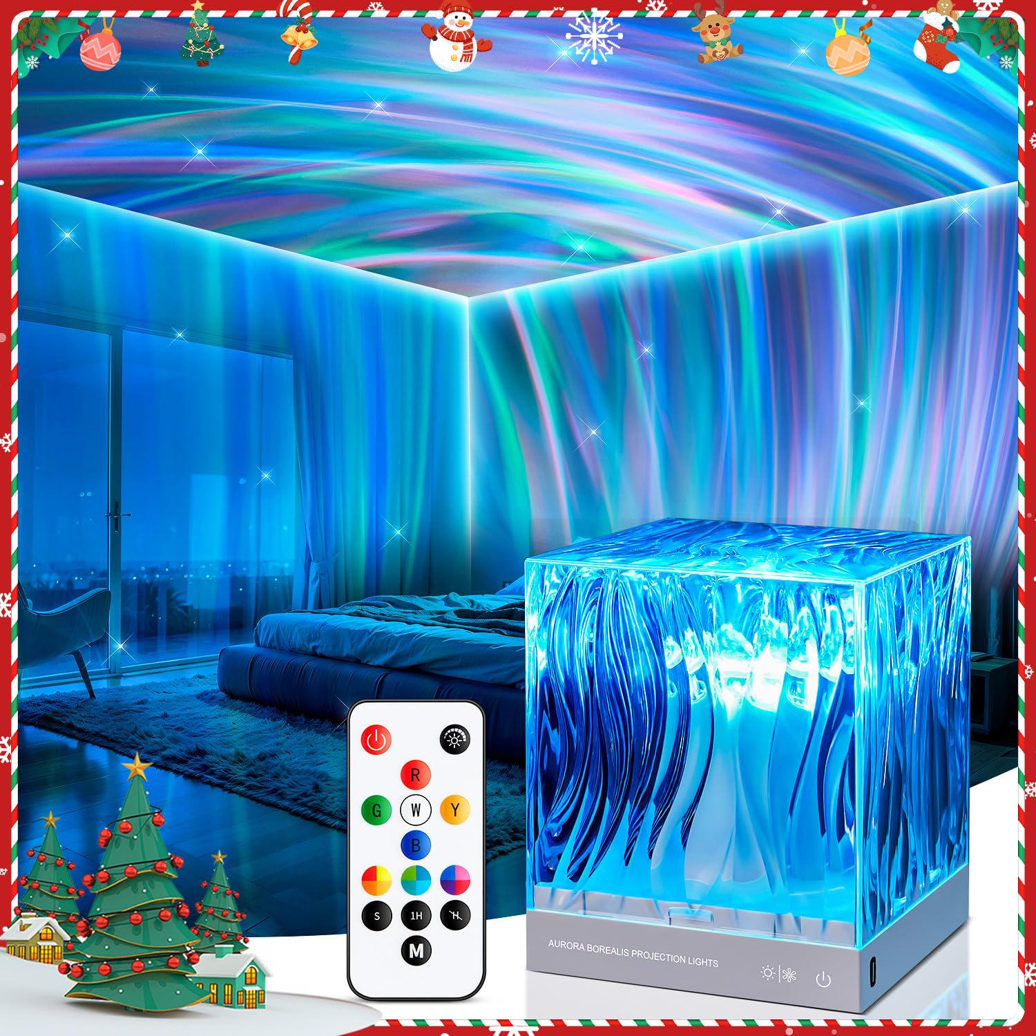 Northern Lights Projector, 18 Colors Galaxy Projector For Bedroom Ambient Lighting,Remote Galaxy Light Projector For Bedroom Ceiling Projector Kids Night Light Projector,Cute Room Decor For Teen Girls