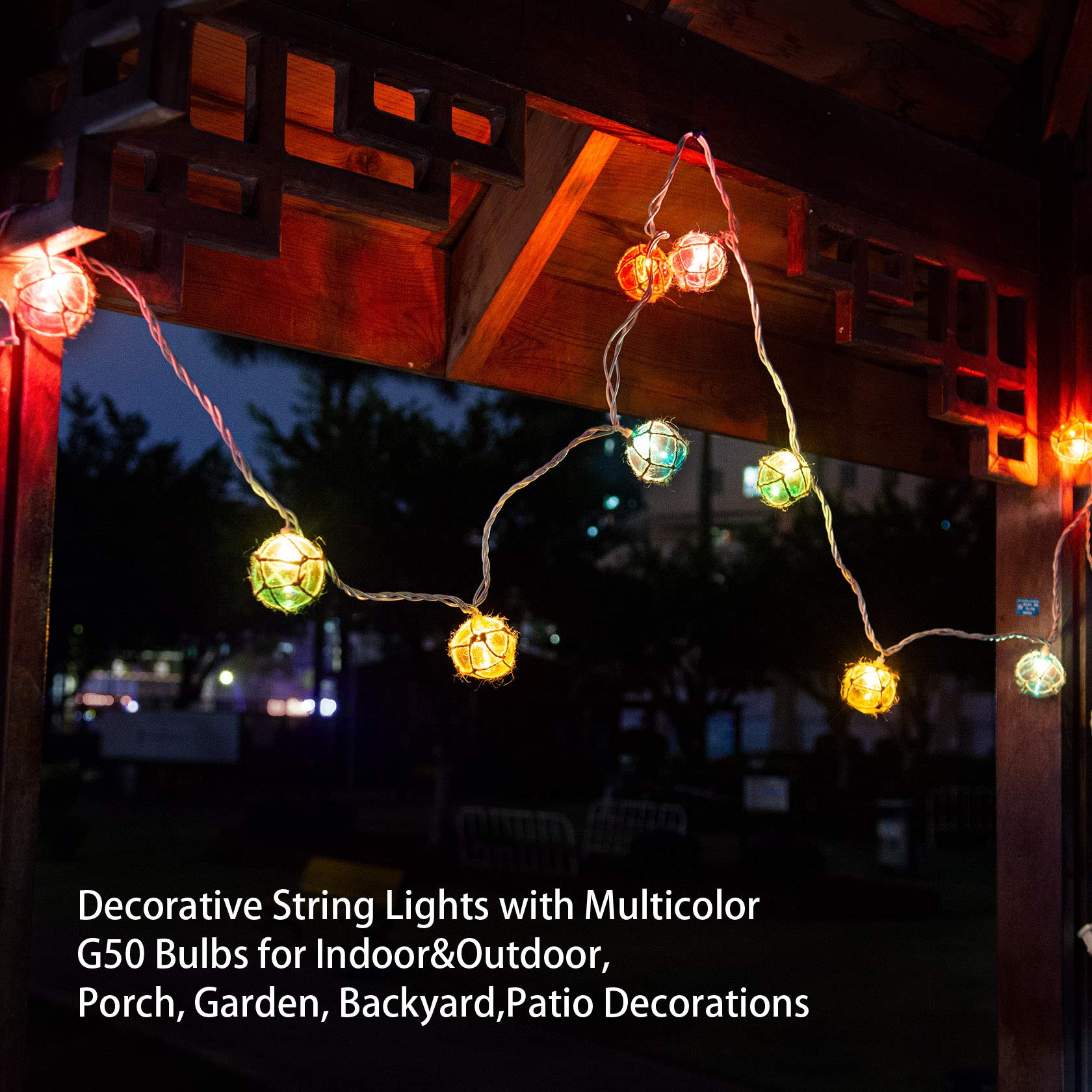 Nautical Fishing Float String Lights, Beach Themed Buoy String Lights Set Of 10 Multicolor String Lights For Indoor Home Decor And Outdoor Patio Decorations