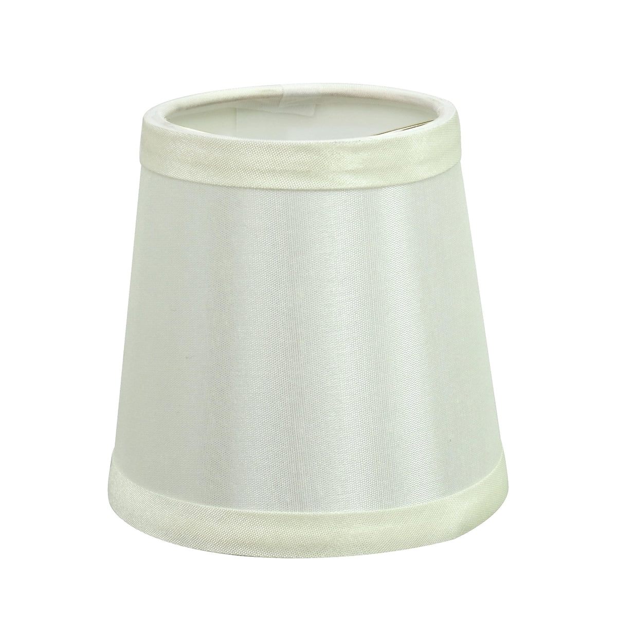 Aspen Creative 32712-2B, Empire Clip-On Chandelier Lamp Shade, Off White, 3&quot; Top x 4&quot; Bottom x 4&quot; Slant Height, Set of 2