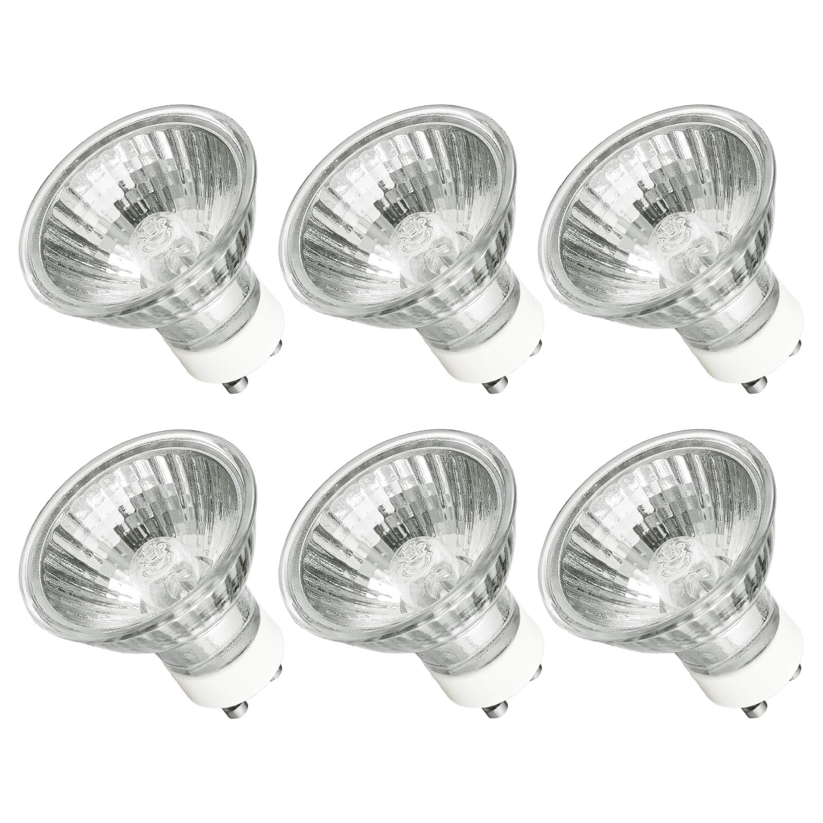 Allanmen GU10 Halogen Bulb 120V 50W Halogen Light Bulbs for Dimmable Candle Warmer Lamp, Pack of 6