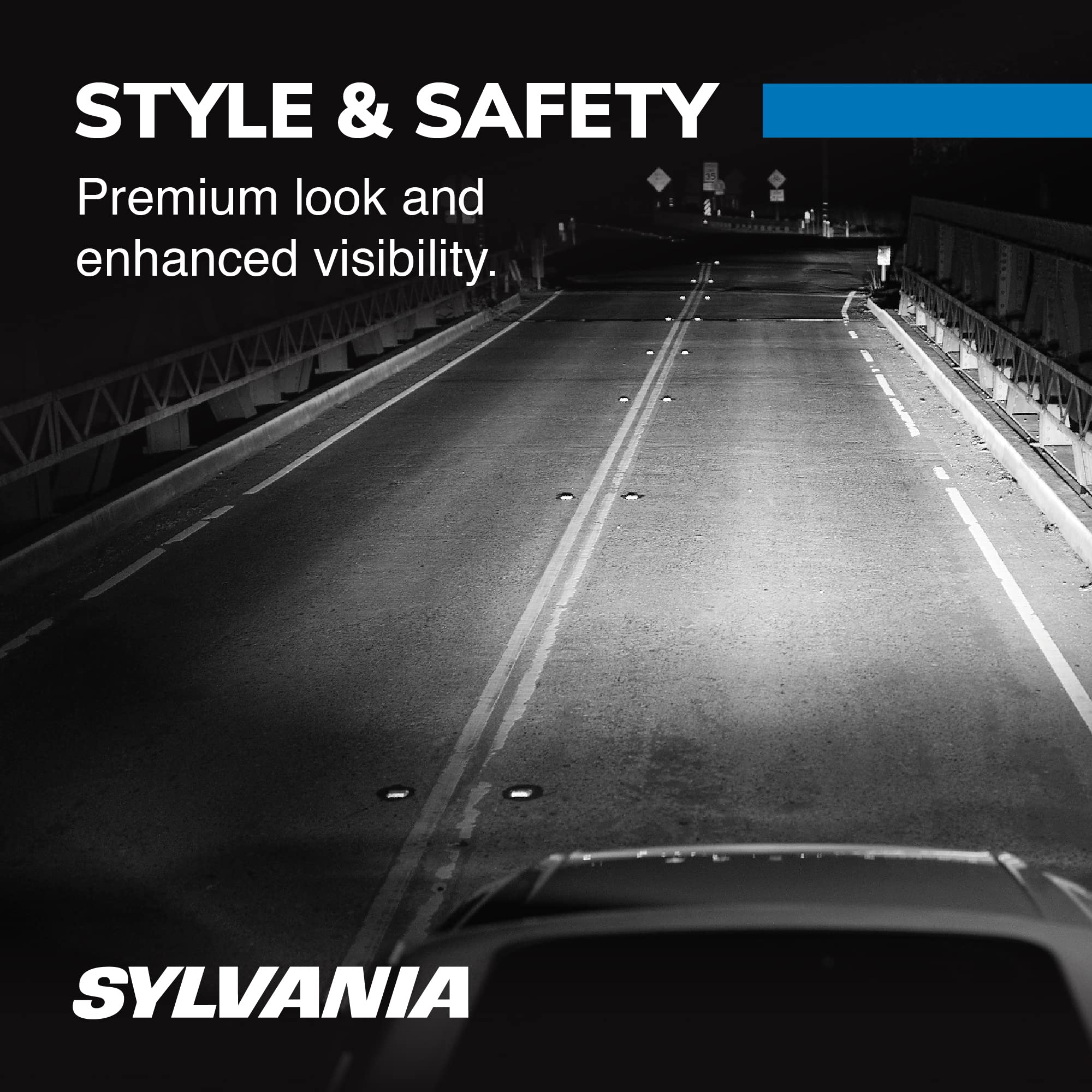 SYLVANIA 893 SilverStar zXe Fog Light Bulbs - Bright White, HID Attitude, Xenon Technology, 2-Pack