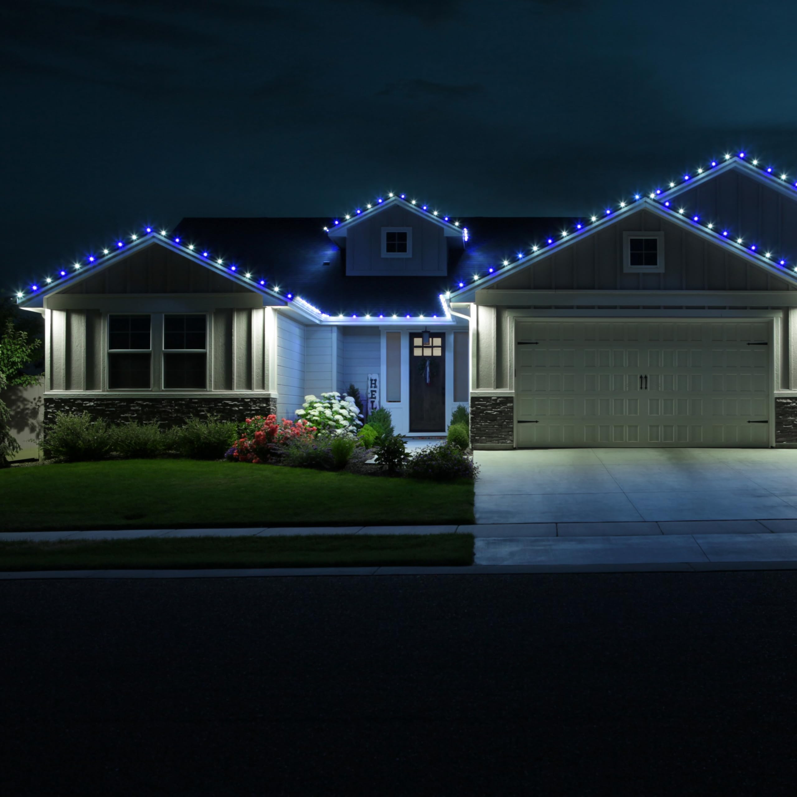 Hlo Lighting Set Of 25 Blue C9 Faceted Led Christmas Light Bulbs For Indoor & Outdoor Use | Durable Replacement Bulbs