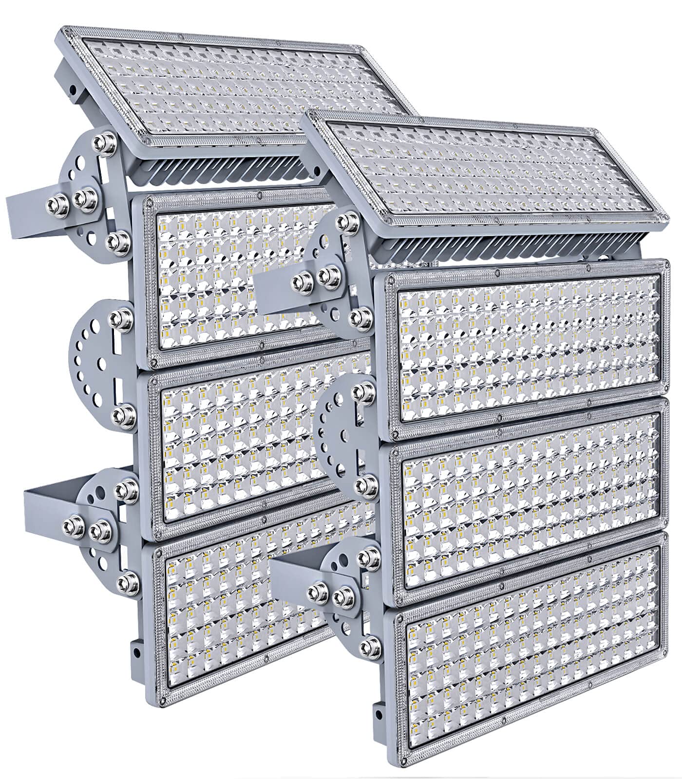 Kekeou 800W Stadium Lights Outdoor LED Flood Light 2 Pack 400W Field Lights Outdoor Adjustable Lighting Angle Sport Field Light 