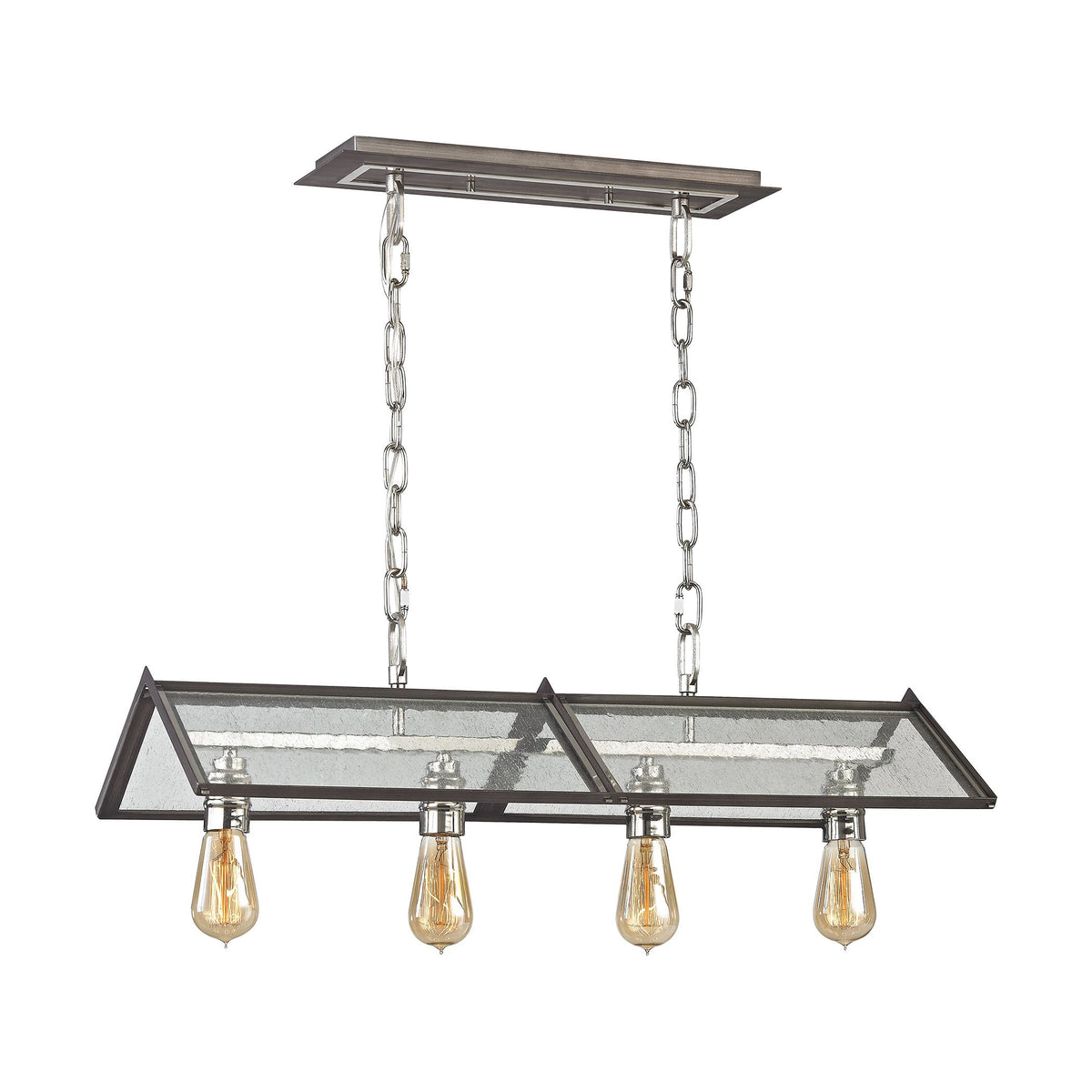Elk Home Gray Metal Chandelier 31962/4 - Elegant Lighting Fixture For Home Decor