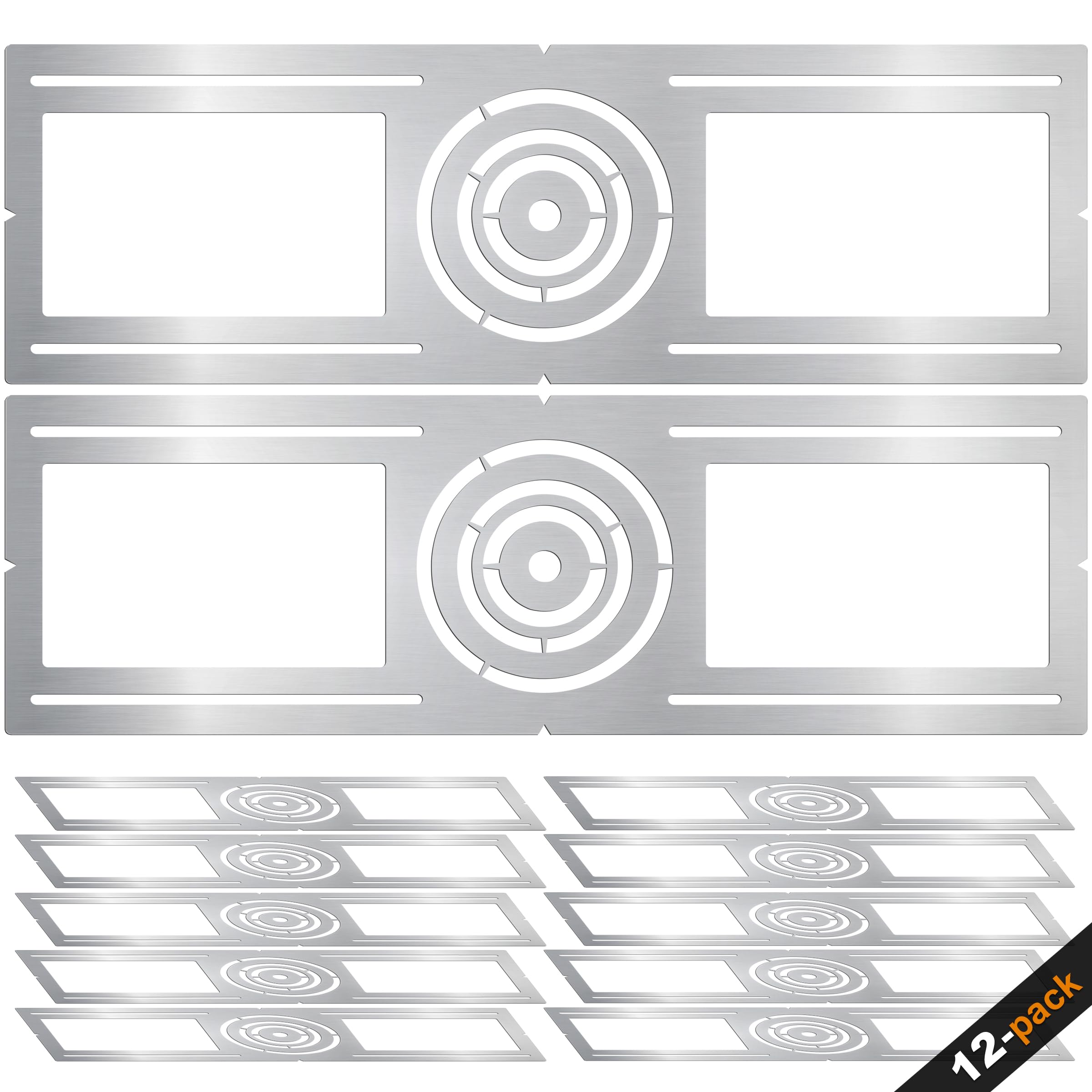 New Construction Mounting Plate  3-4-6 Inch  LED Recessed Lighting Housing Kits  Flat Steel Rough in Bracket Fixture for LED Light Bar  12PC Shallow Recessed Lighting Housing Plate