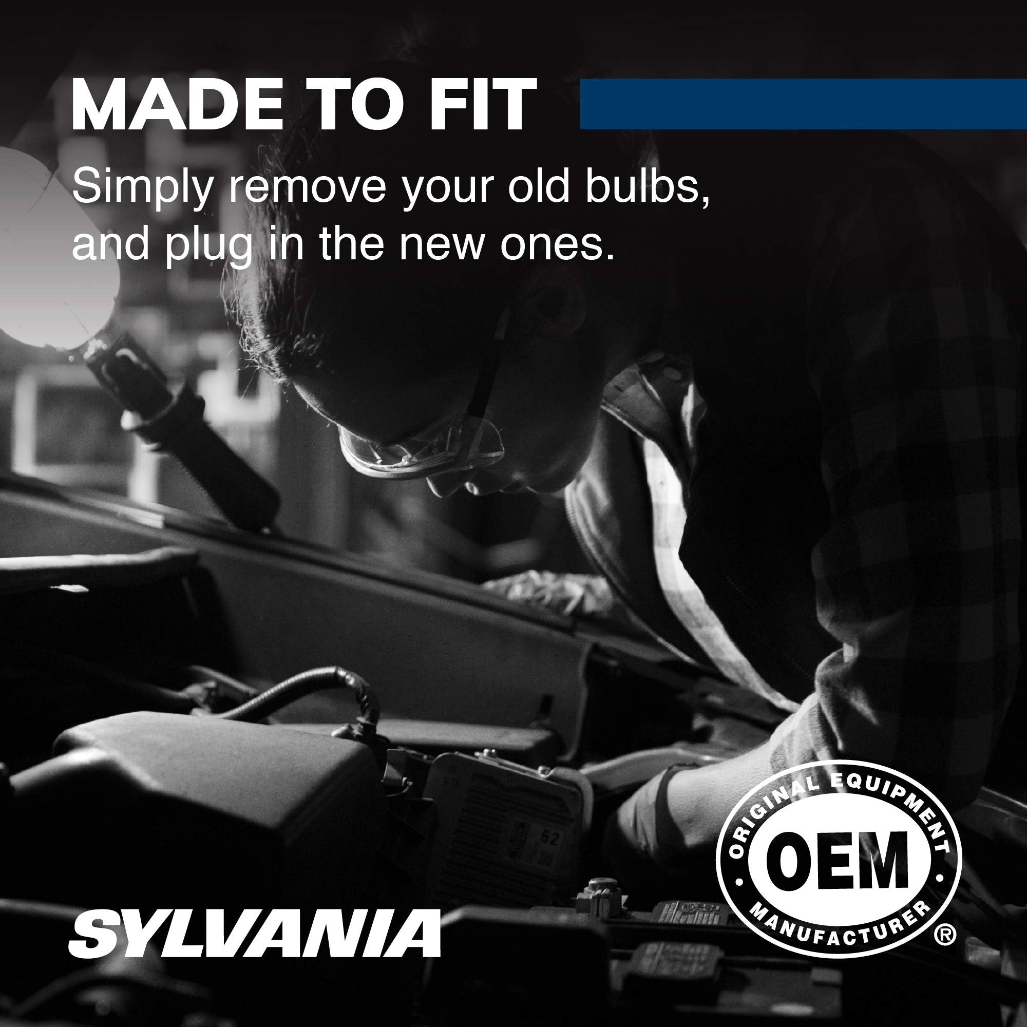 SYLVANIA 168 SilverStar Mini Bulb - Brighter Whiter Light, Ideal for Interior & CHMSL, Model 168ST.BP2, Contains 2 Bulbs