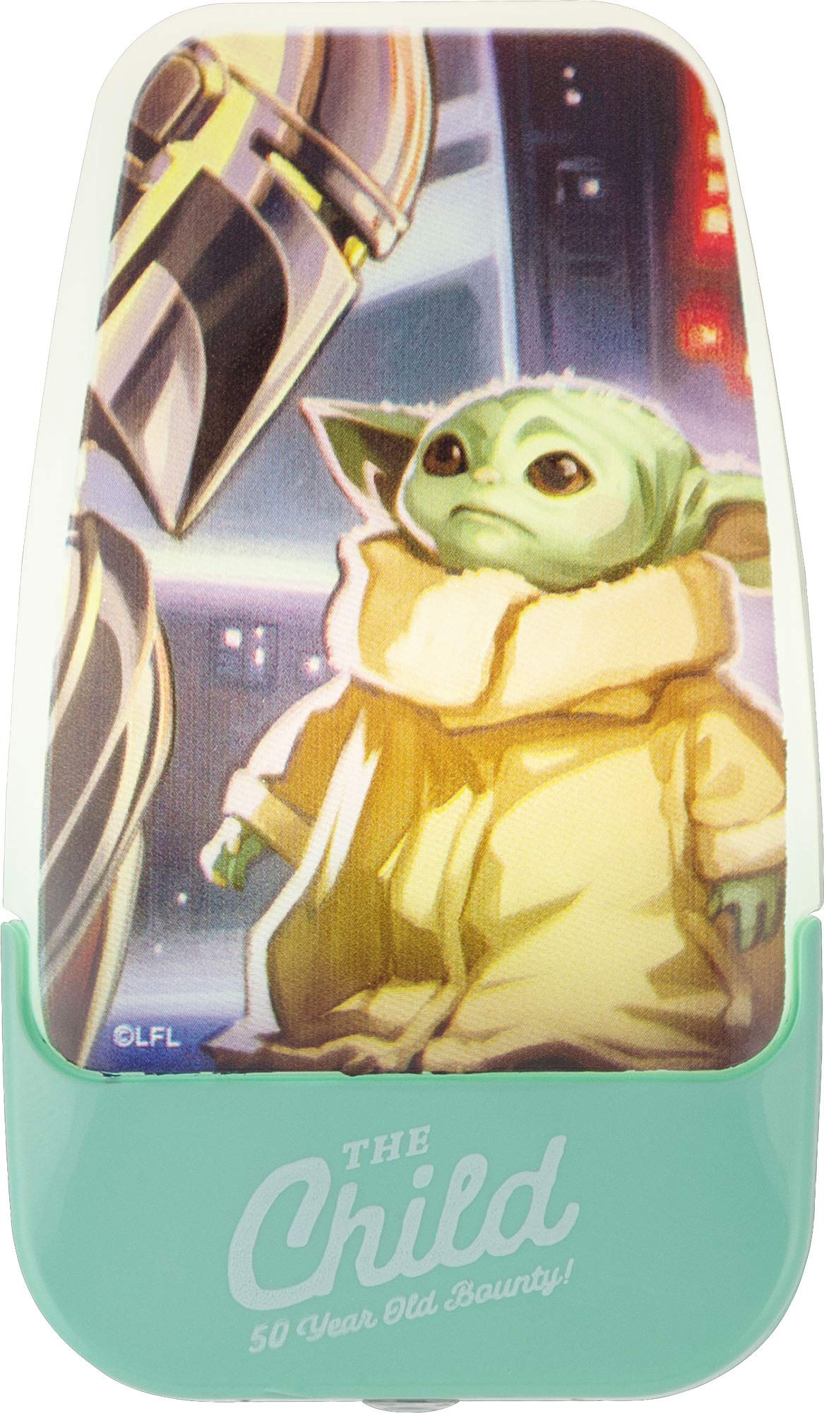 STAR WARS LED Night Light, Baby Yoda, Plug-in with Dusk to Dawn Sensor, Model 53364, Cute Nightlight for Kids, 1pk