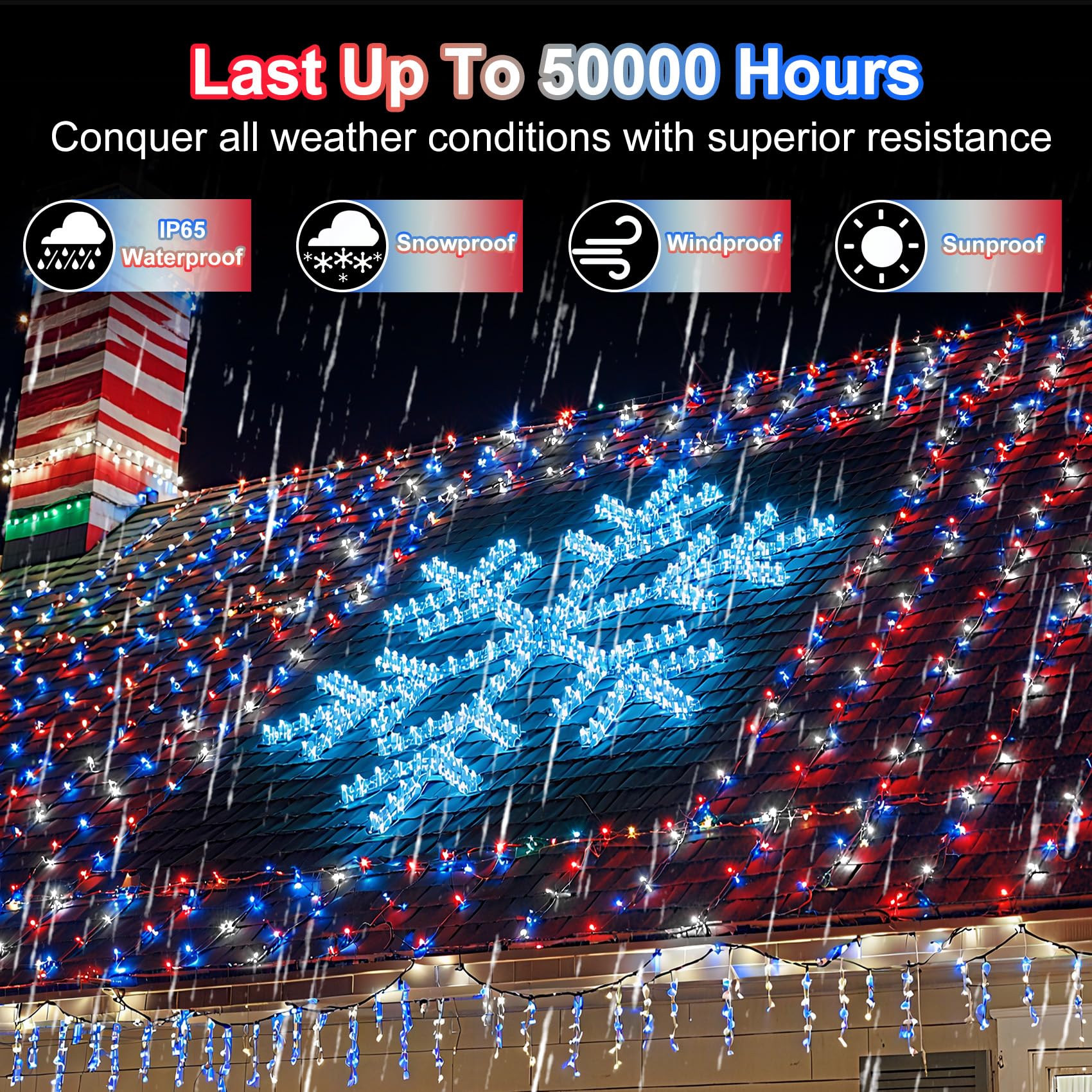 340 Led 90Ft Christmas String Lights Outdoor  12 Pro Modes And Timer Memory & Brightness  Plug In Waterproof Dark Green Wire Twinkle Light For For Xmas Yard Tree Wedding Party Decor Red White Blue