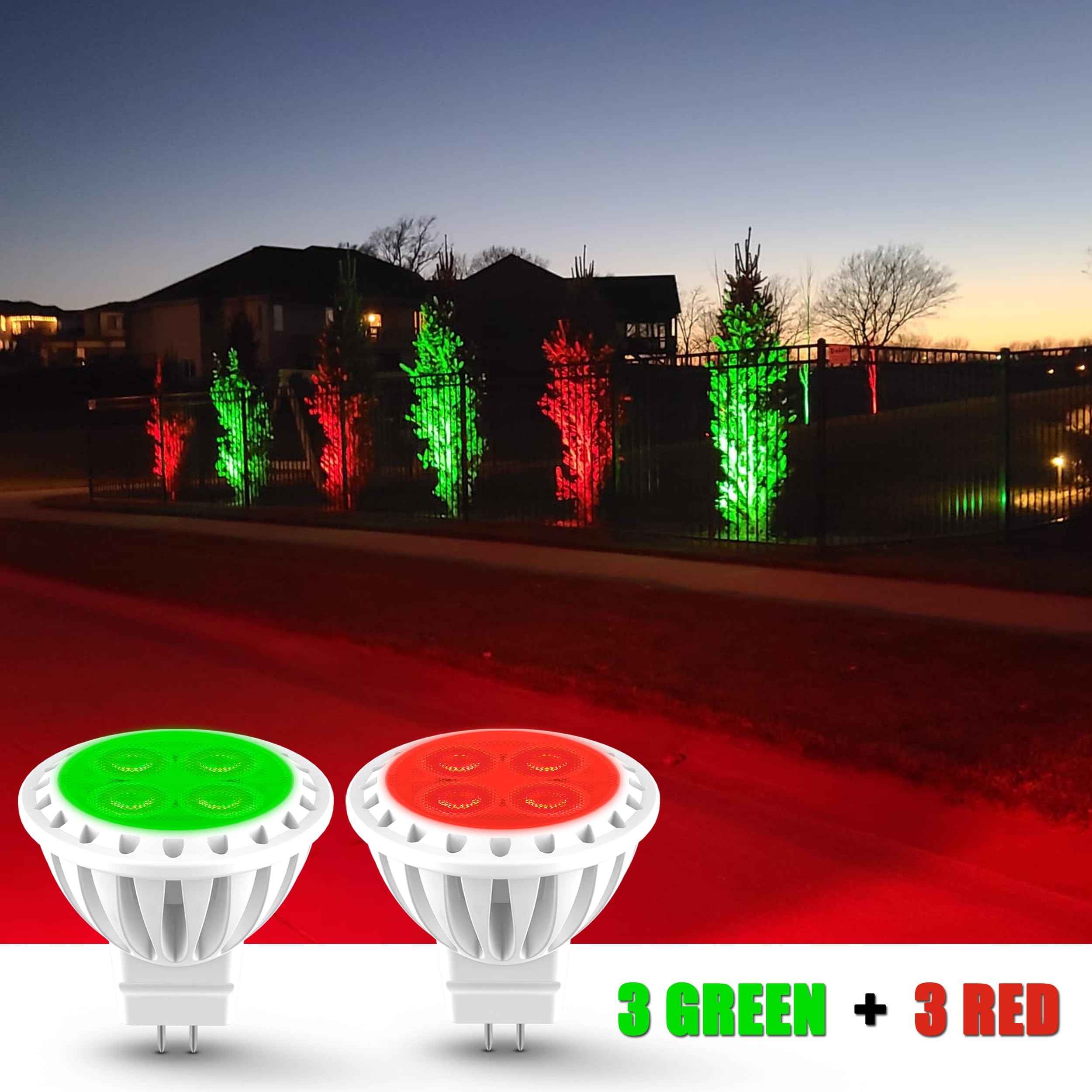 Alide Red Green Mr11 3W Gu4 G4 Led Bulbs 12V, 10W 20W 35W Halogen Equivalent, Gu4.0 Bi-Pin Red Green Bulbs For Low Voltage Chris