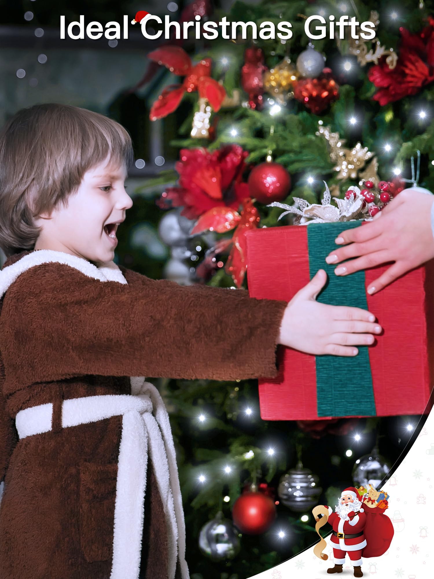 Guhope Christmas Lights 66Ft 200 Led  Christmas Tree Light With 8 Lighting Modes  Outdoor Waterproof String Lights With Remote And Timer  Fairy Light For Holiday Decor (Cool White)