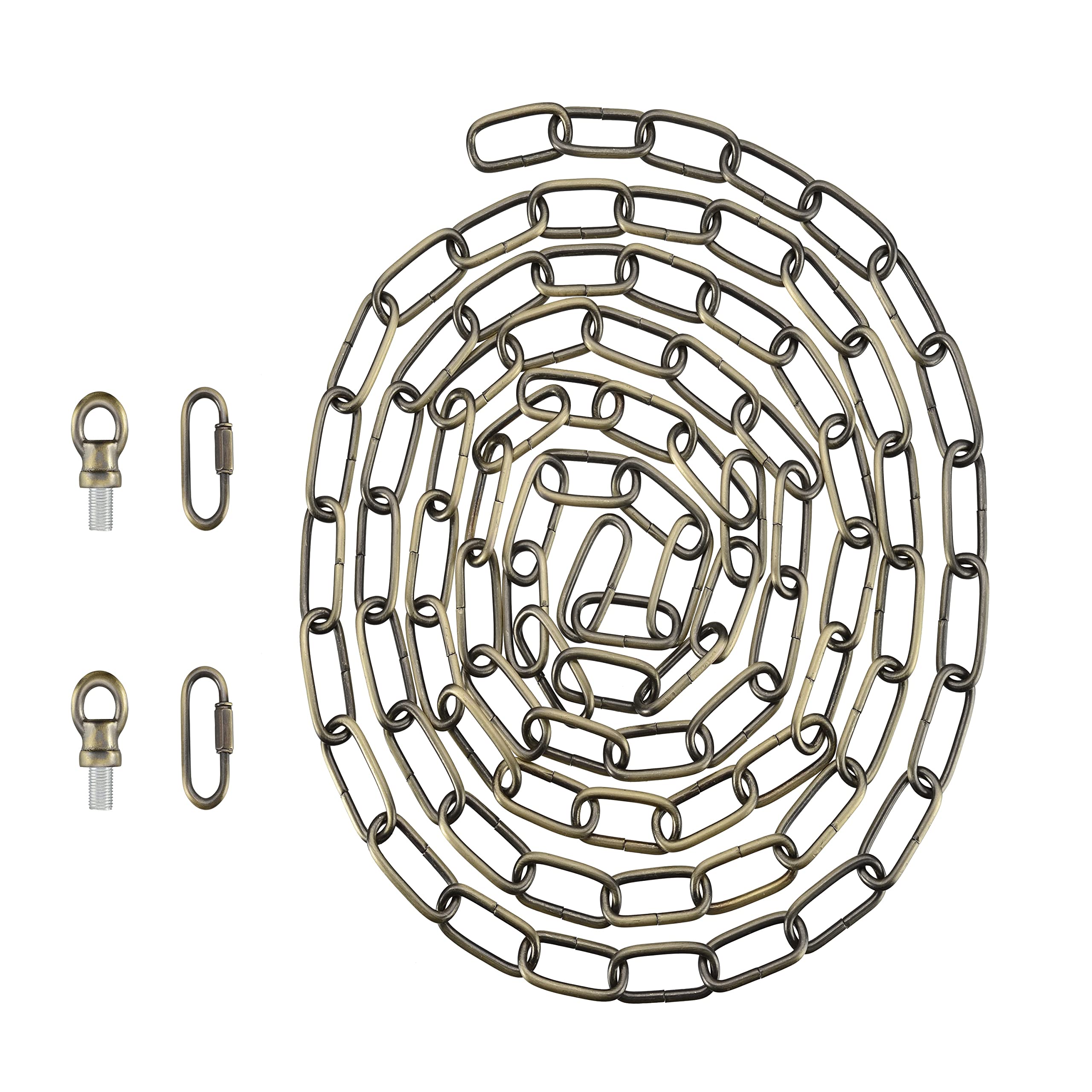 Aspen Creative 21115-51,Steel 10 Feet Heavy Duty Chain & Quick Link Connector for Hanging Up Maximum Weight 50 Pounds-Lighting F