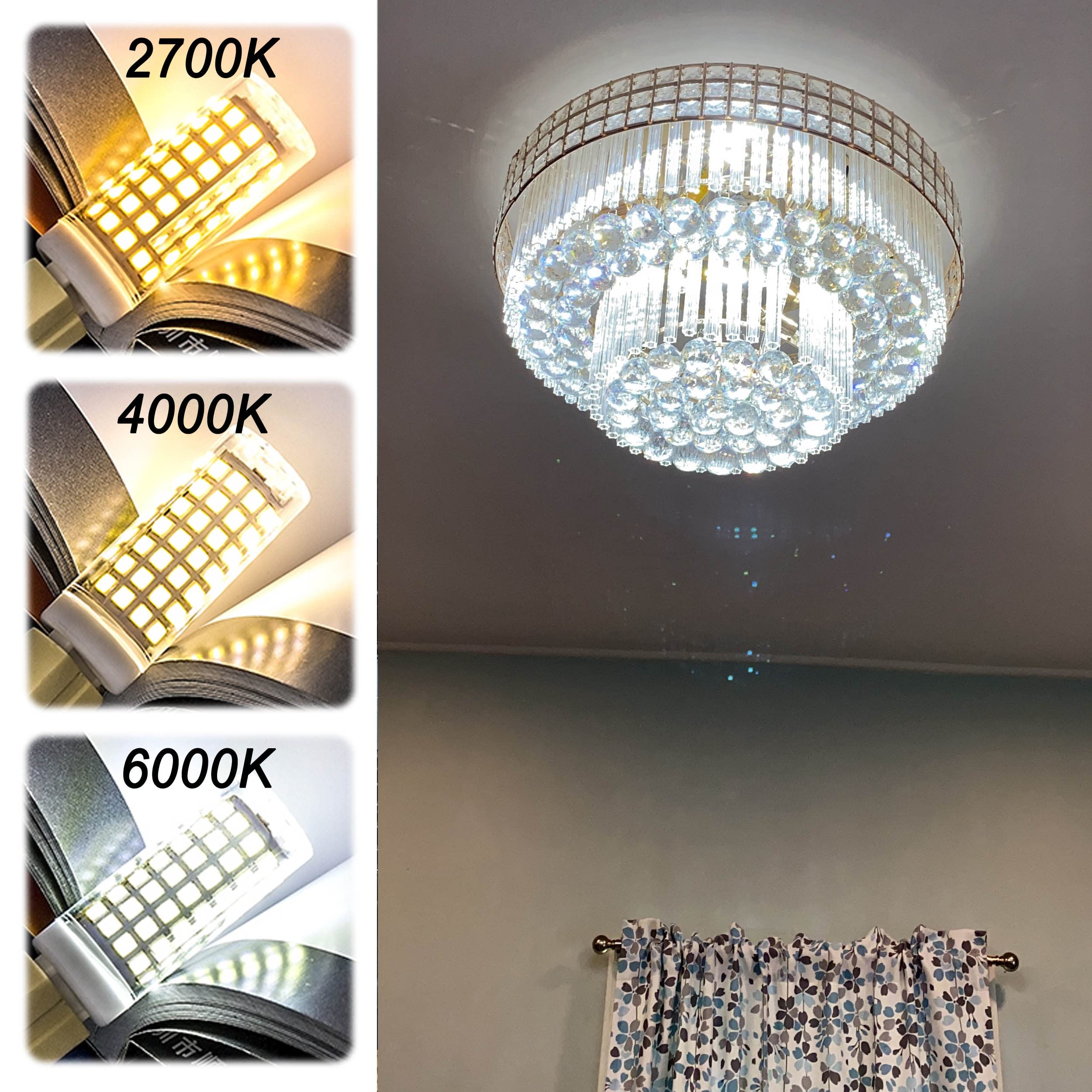 Alide E14 Led Bulbs 4W Equal 40 Watt Candelabra Bulbs 0.65*2.28 Inch,120V To 220V, 6000K Daylight Bright White E14 European Base