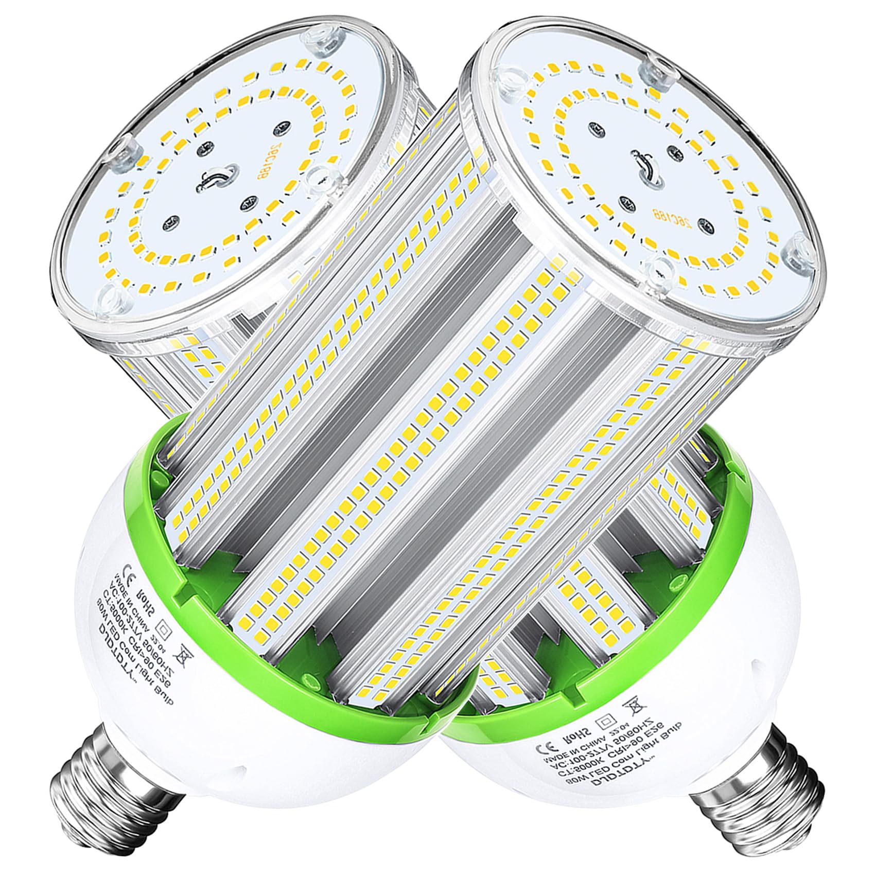 Djdtdty Amazon High Brightness 100W Led Light Bulb, E26 E39 Base Led Corn Lamp, 15000 Lumen 5000K Daylight 100V~277V Corn Cob Li