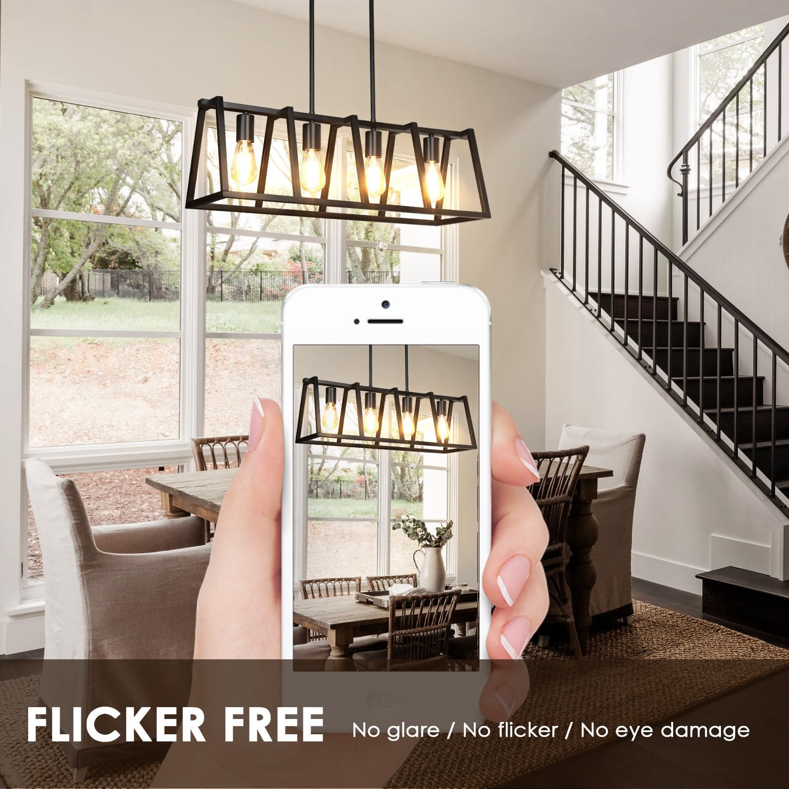 Qingmiao Vintage Led Edison Bulbs, St58 Dimmable 6W E26 Led Bulb 60W Equivalent, 3000K Soft White Led Light Bulbs, Antique Led F