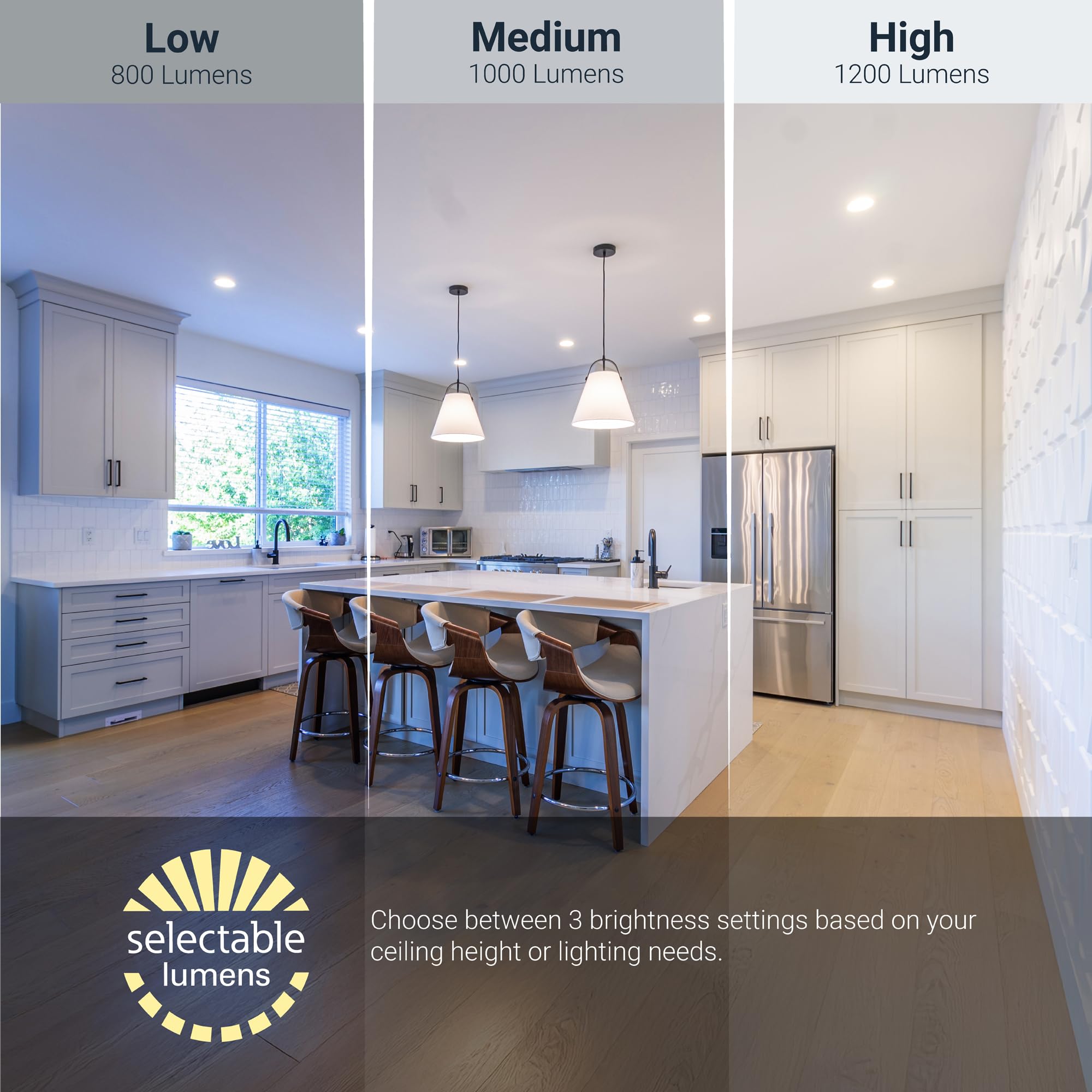 Halo Hlb 6 Inch Thin Recessed Indoor/Outdoor Led Downlight W/Selectable Lumens & Color Temperature - 4 Pack - Hlb6Lsfs5-4Pk