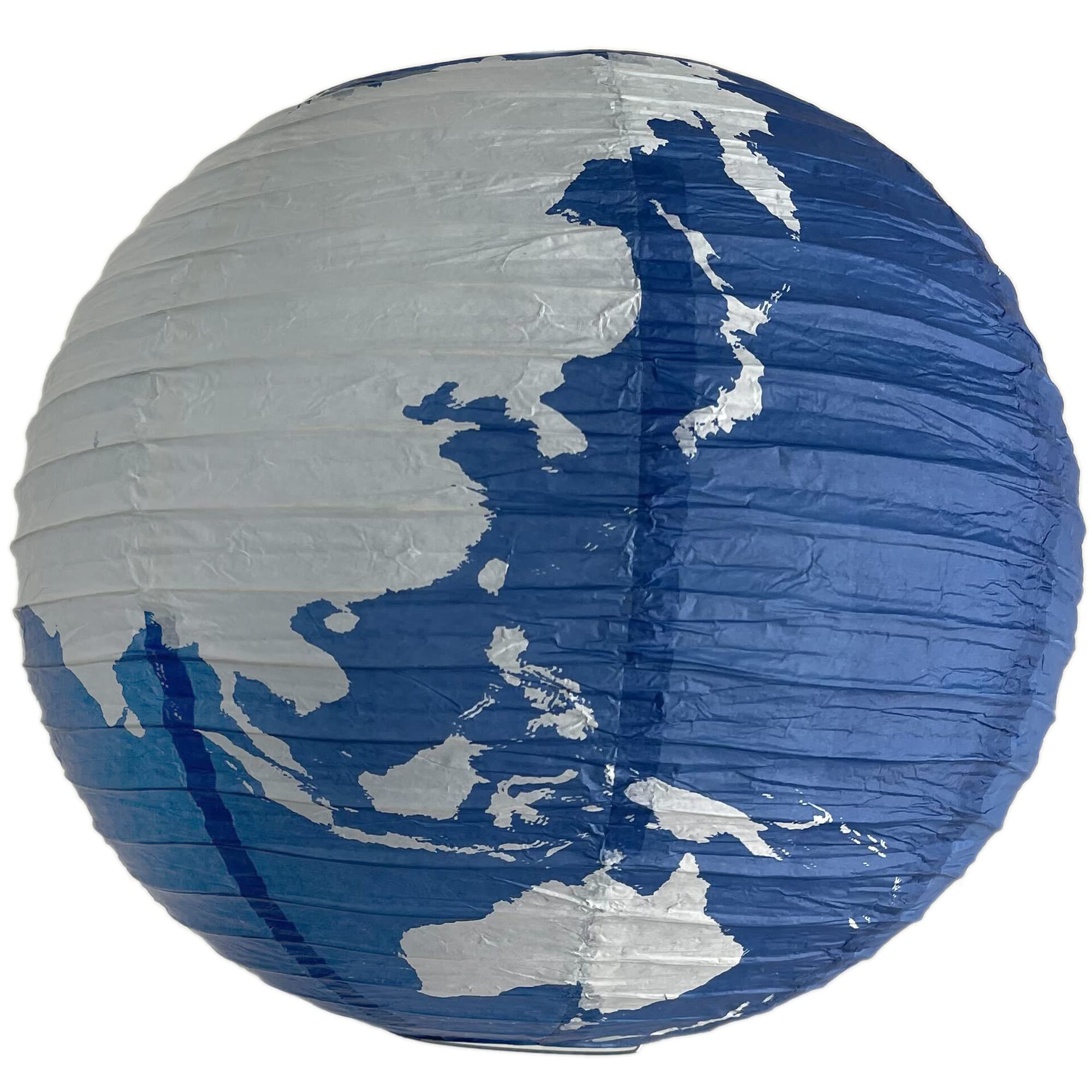 Quasimoon 16 Inch Paper Lantern - Blue World Earth Globe