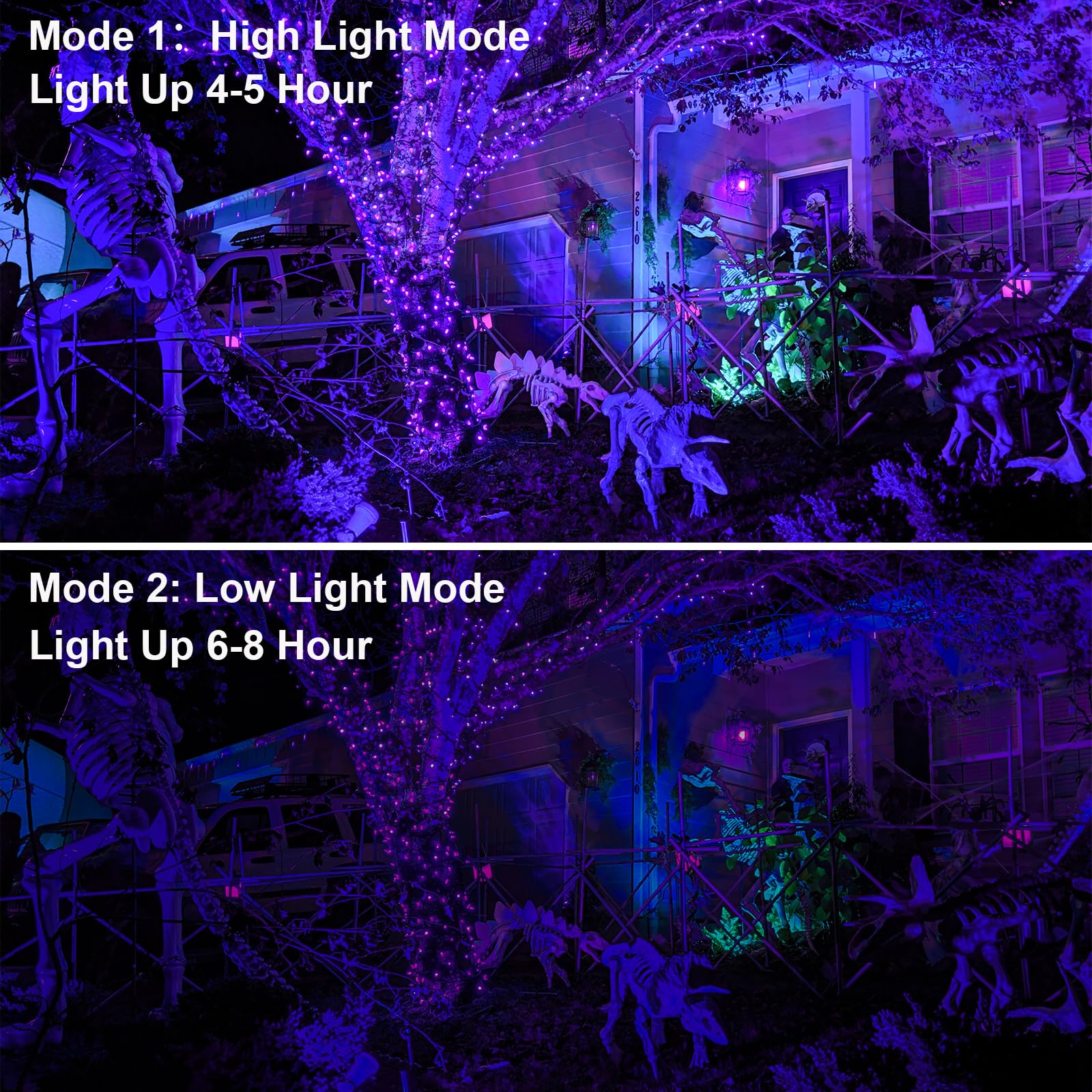 T-SUN Rechargeable LED Black Lights, Ultraviolet, 2 Pack, ABS Material, Model 472e7341 for Neon Glow, Party, Indoor Decor