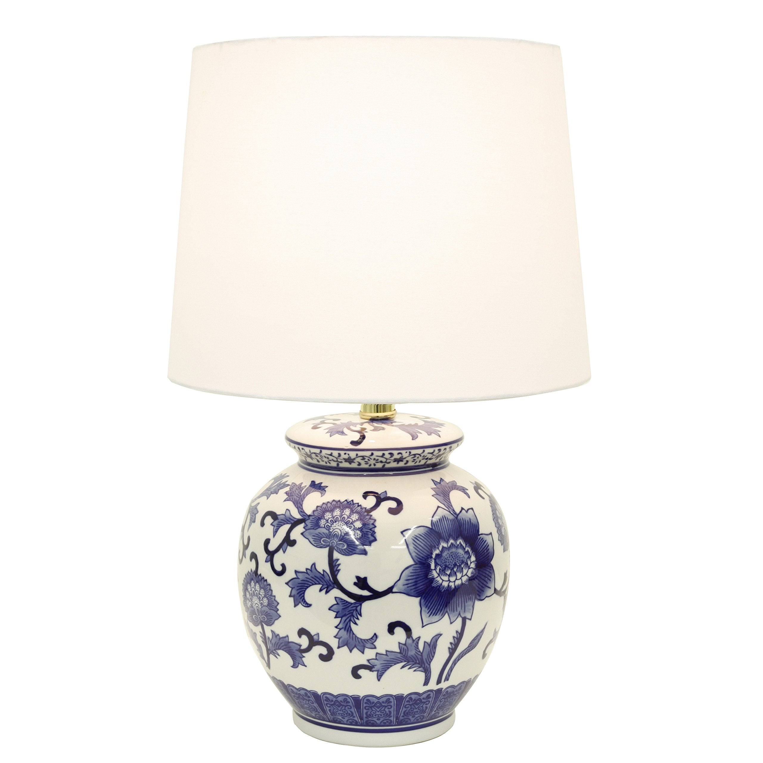 Dcor Therapy TL14119 Blue and White Ceramic Table Lamp