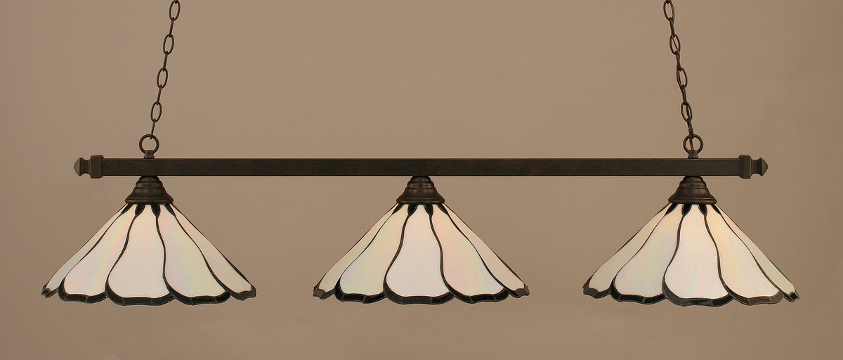 Square 3 Light Island In Dark Granite (803-Dg-912)