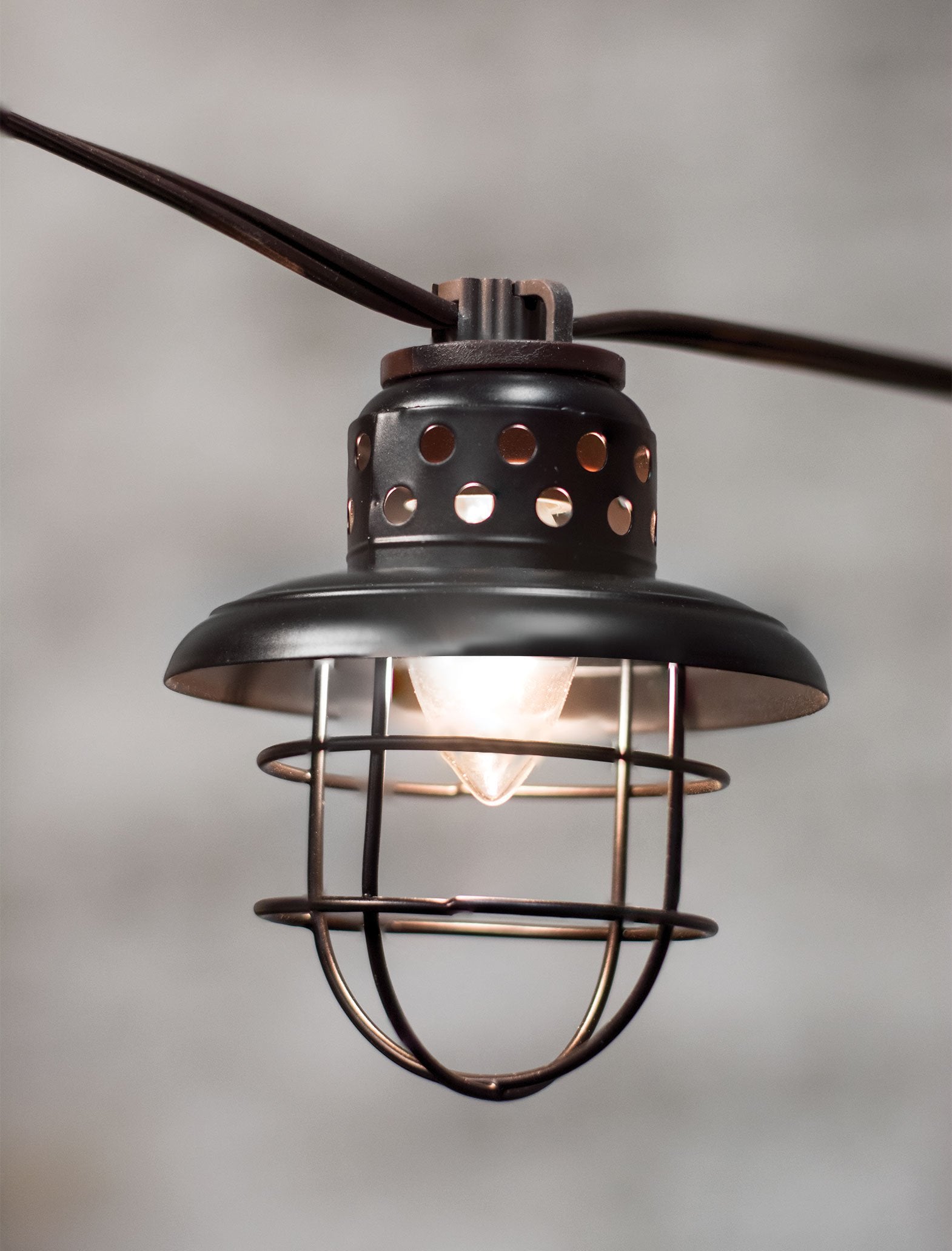 Craft House Designs Black Lantern Light Strand, 10 ct., Plastic, Model G13906, Black