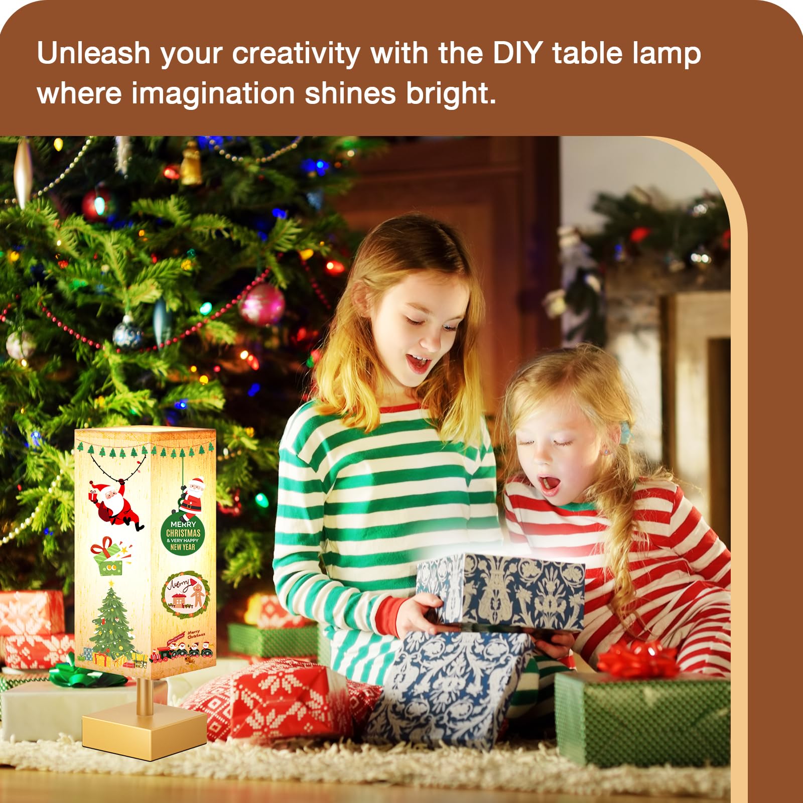 Aooshine Gold Small Table Lamp - Bedside Lamp For Bedroom, Minimalist Nightstand Lamp With Square Fabric Shade, Desk Lamp For Ki