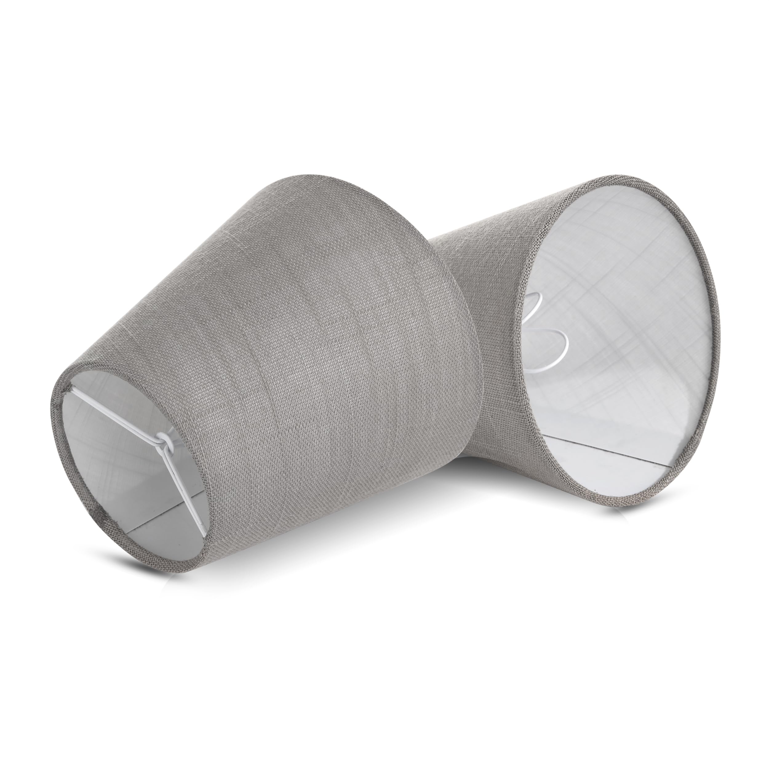 Fuloon Small Lamp Shades Clip On Bulb, Modern European Style Bell Lamp Shades, Mini Lamp Shades For Chandelier, French Country W