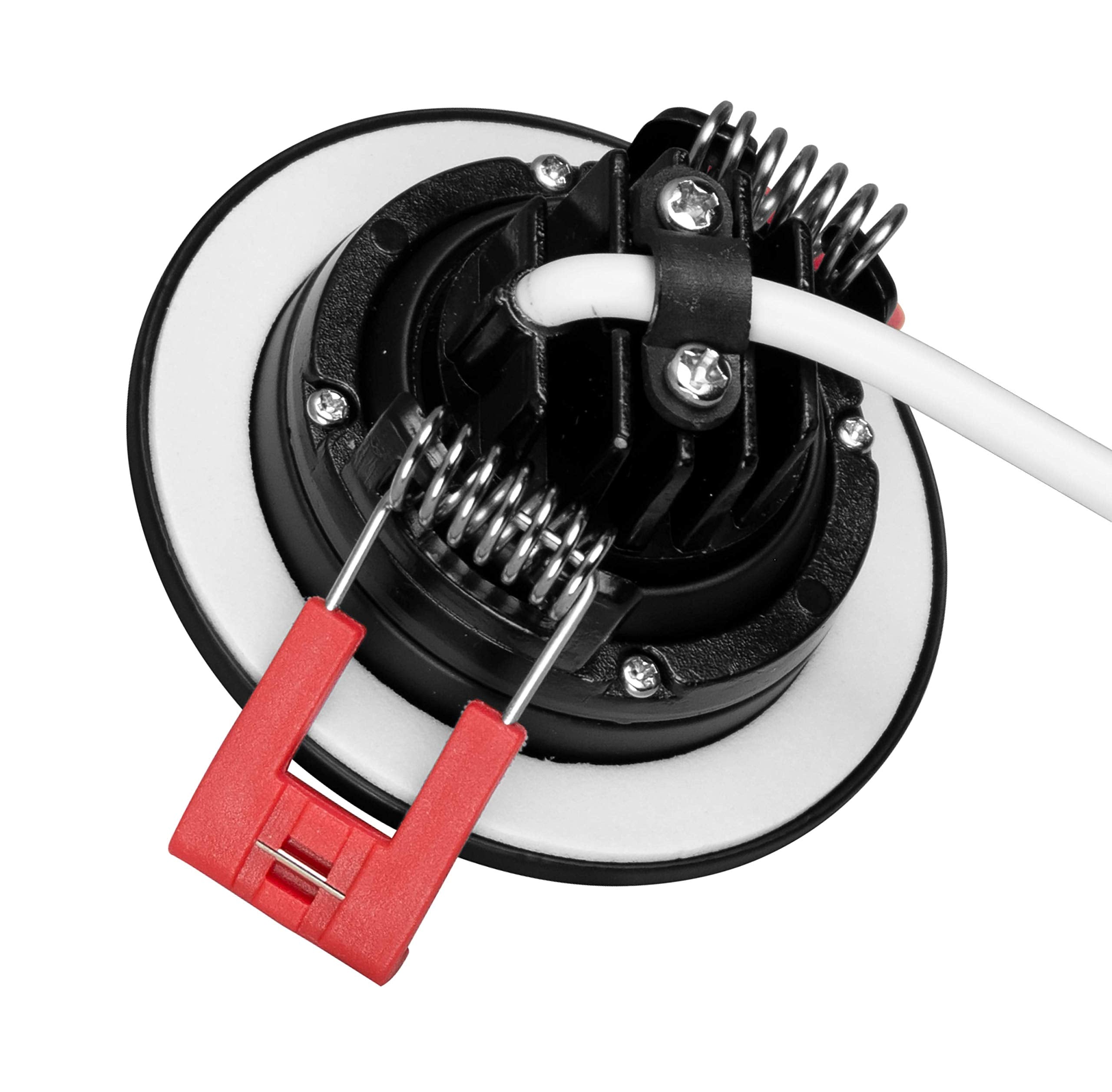 Nicor Lighting 2 Inch Led Gimbal Recessed Downlight In Black, 4000K (Dgd211204Krdbk)
