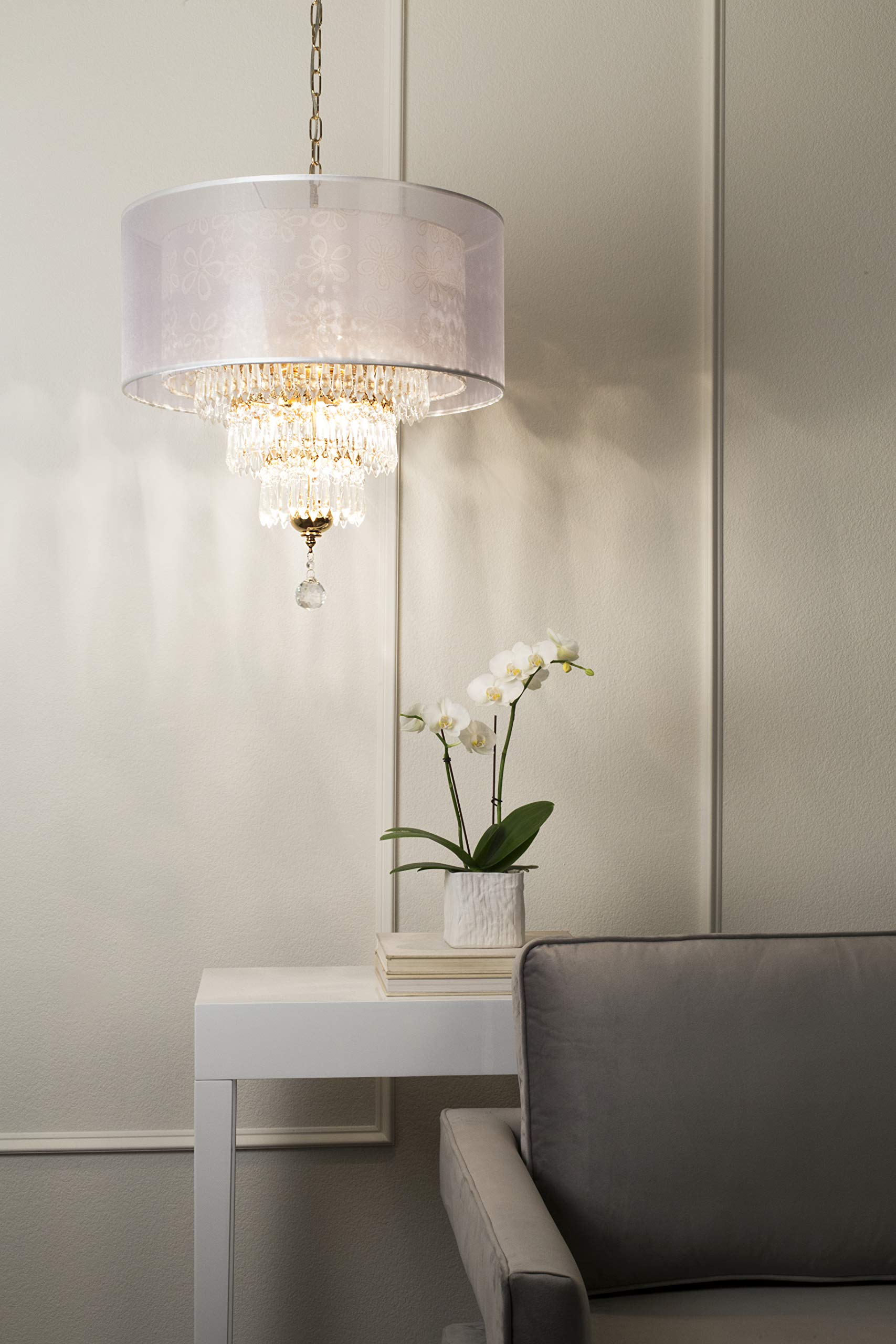 OK Lighting OK-5156H Chantilly Ceiling LAMP, 21.5 H