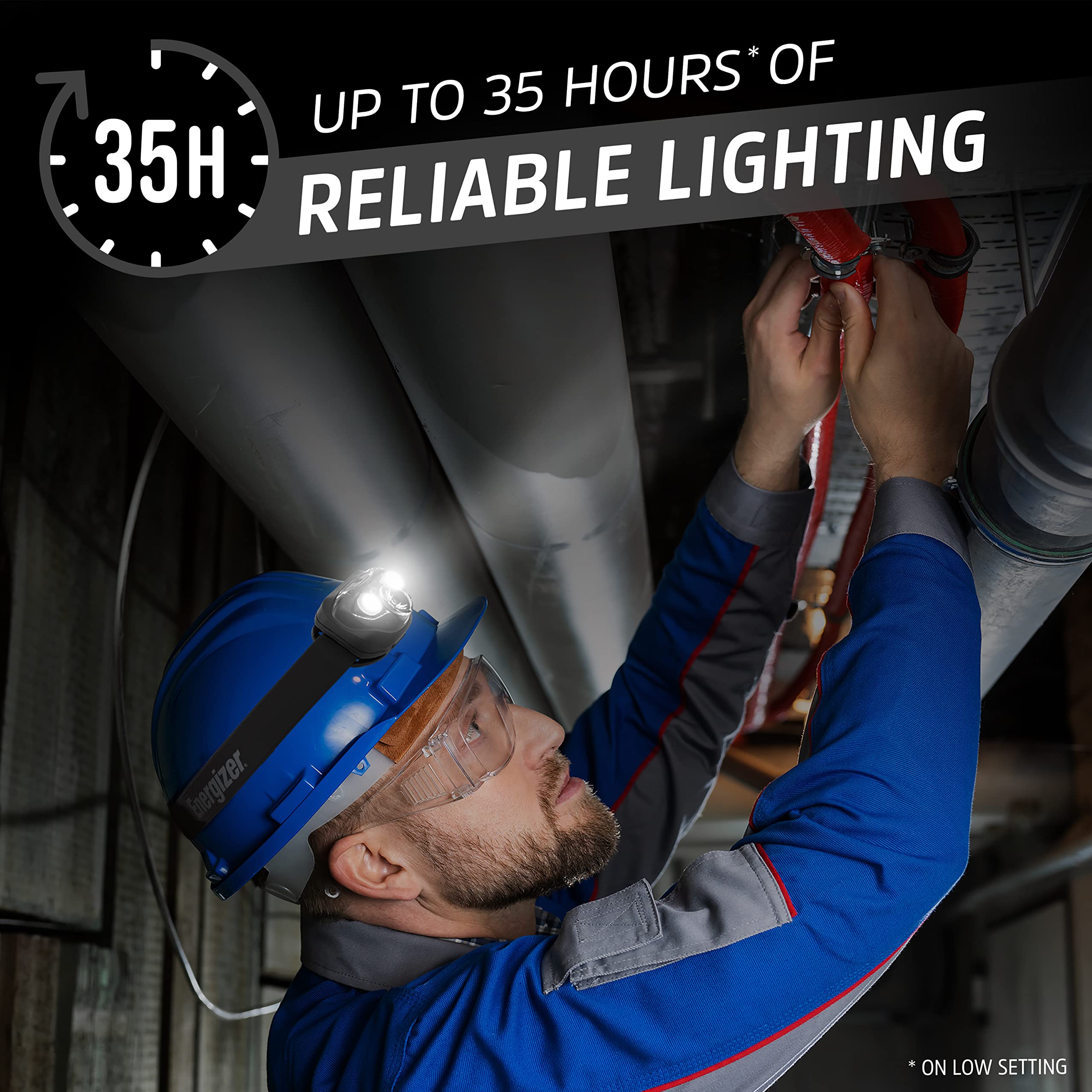 Energizer Led Headlamps Pro260 (4-Pack), Ipx4 Water Resistant Headlamps, High-Performance Head Light For Outdoors, Camping, Runn