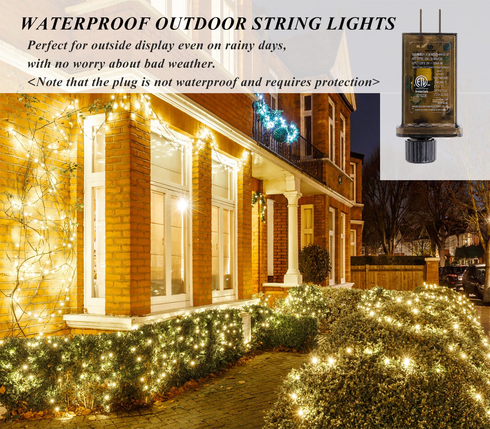 Solhice 300Ft String Lights Outside With Remote, 800 Led Waterproof Extra Long Twinkle String Lights, Plug In Fairy Light For Ou
