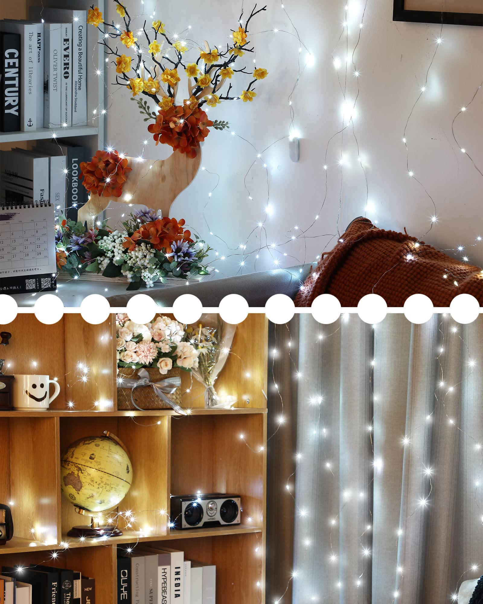 Riakrum 50 Pieces 10Ft 30 Valentine'S Day Led Fairy Lights Battery Operated Tiny Lights String Small String Lights For Jars Starry Waterproof String Lights For Diy Wedding Party (White)