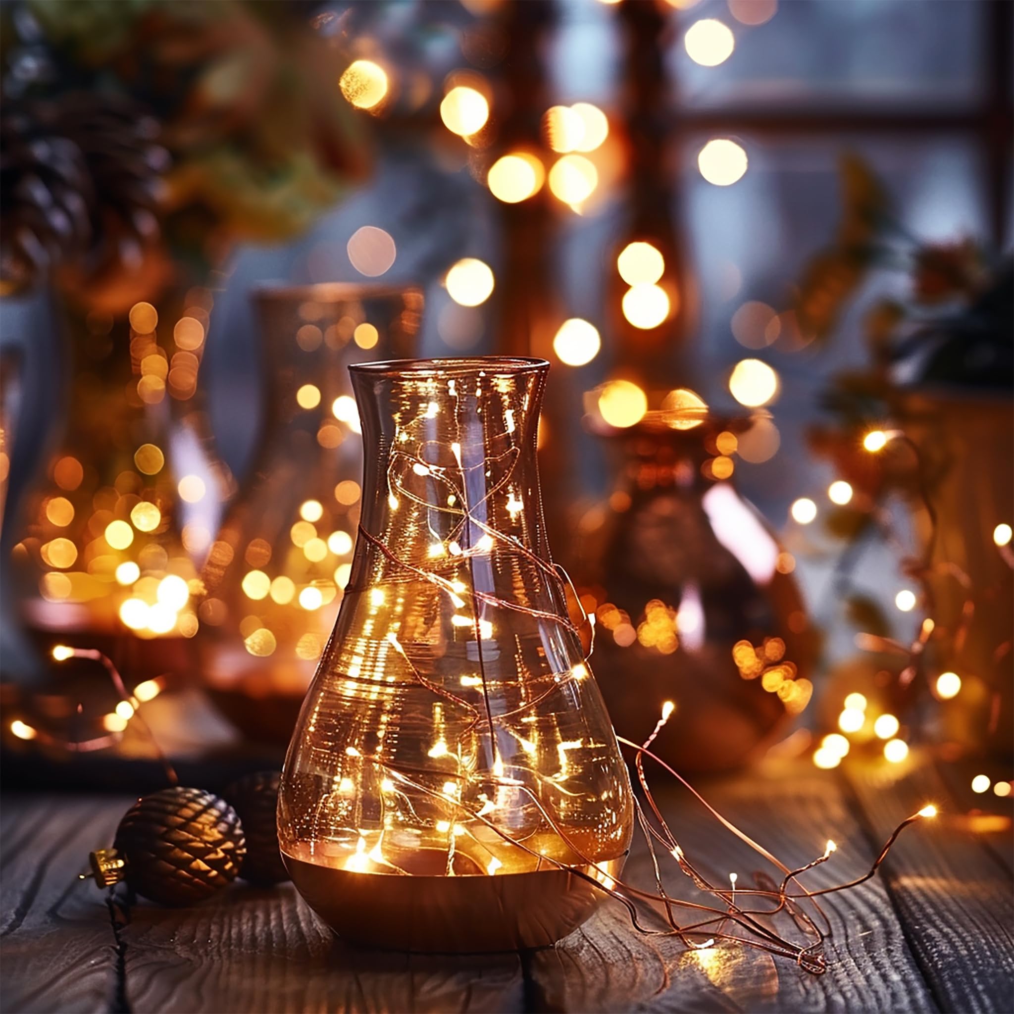 Dazzle Bright Fairy Lights, 66 Ft 200 Led Usb Power Photo String Lights With Remote, 8 Modes Waterproof Dorm Lights For Home Indoor Party Tree Yard Christmas Decorations (Warm White)