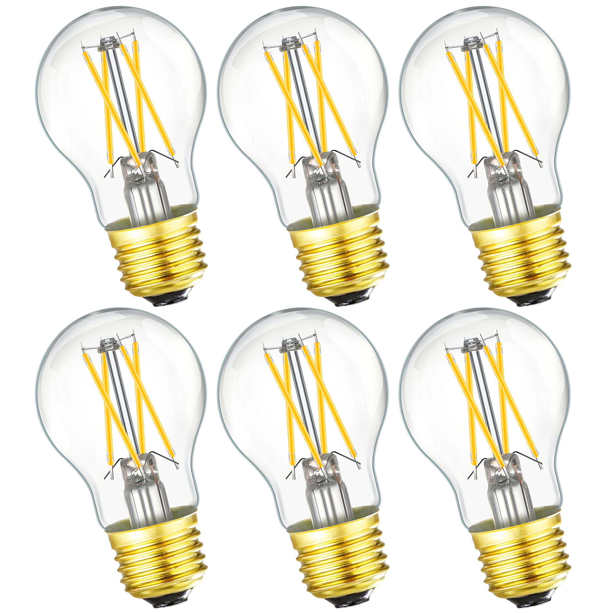 Dimmable E26 Led Bulb 6W Equal 60 Watt Vintage Led Edison Bulb Ac120V A15 Led Bulb For Ceiling Fan Light Bulbs,Appliance Bulb An