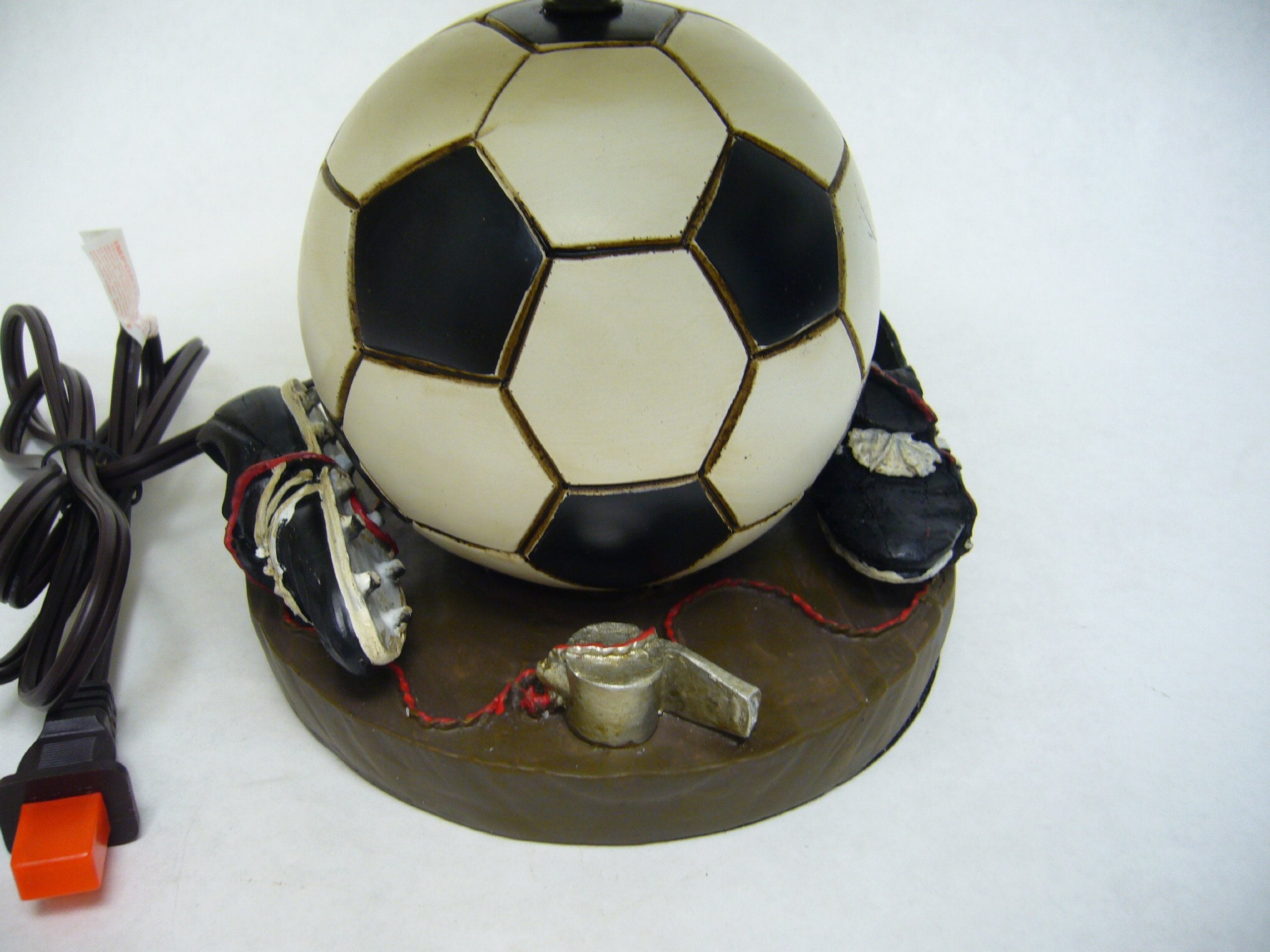 SH Lighting Multi-Sports Table Desk Lamp - 15.75 Tall Great for Sports Themed Rooms, Bedrooms or Kids Rooms (Soccer, 15.75H)