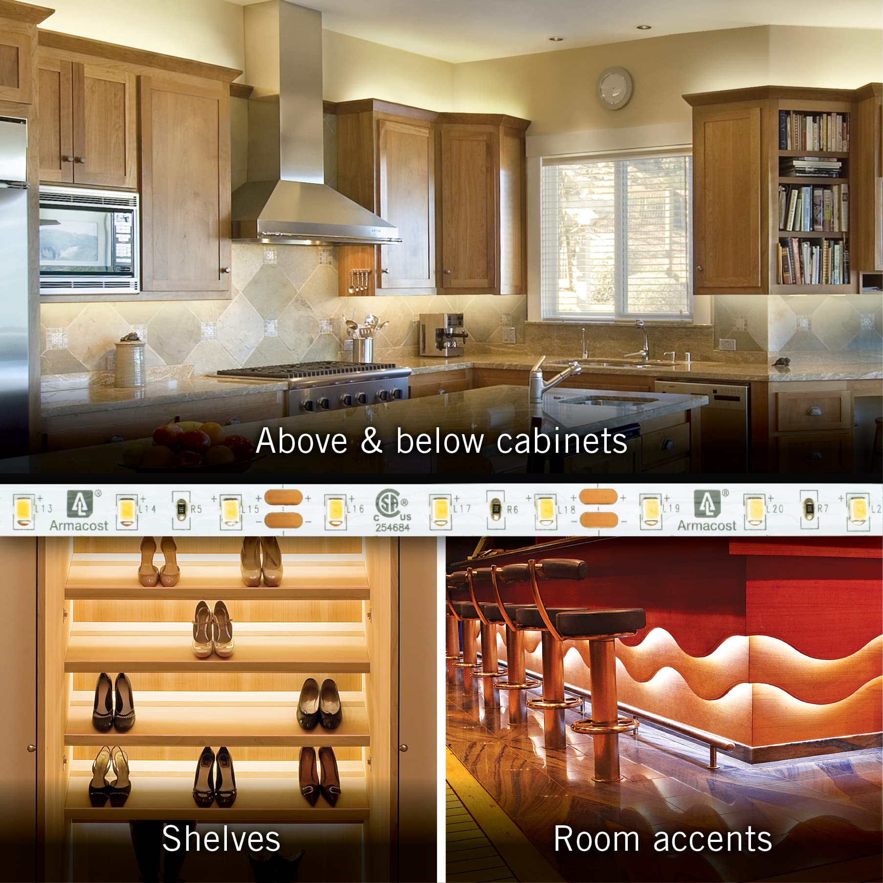 Armacost Lighting Ribbonflex Pro+ 12V 3000K Soft White Led Strip Light Kit 142131