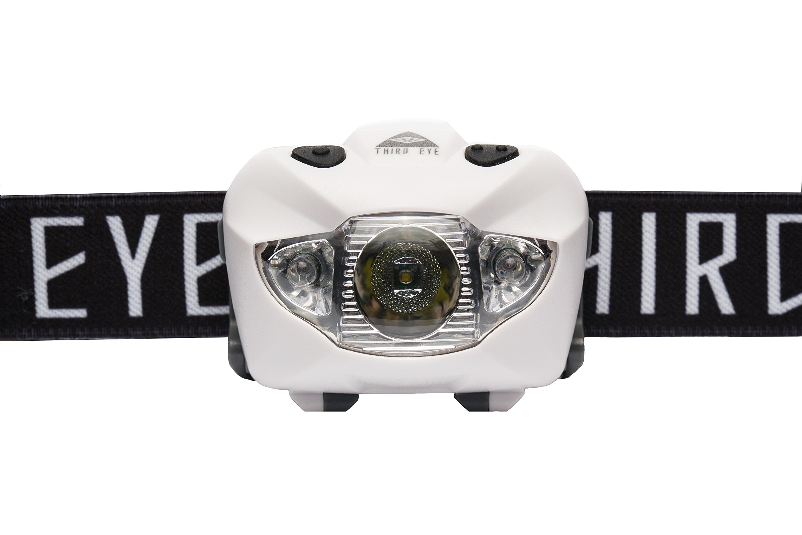OUTDOOR ENLIGHTENMENT Third Eye Headlamp - 168 Lumens, Adjustable Tilt, Multiple Brightness Modes, One Size, Third Eye Black Logo