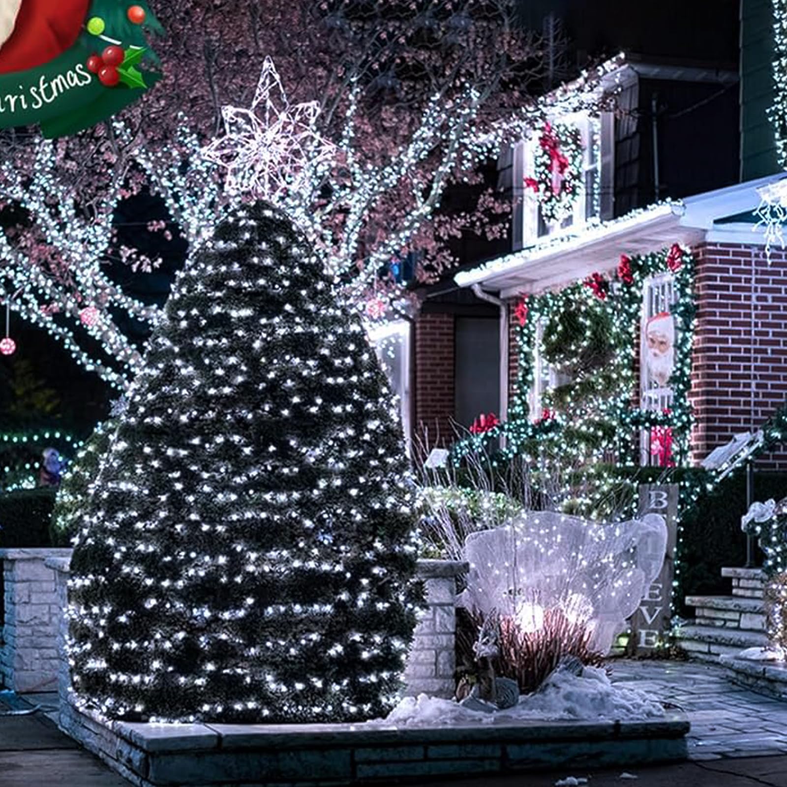 Fullbell 2 Pack Gothic Decor Black String Lights 33Ft 100 Led Memory Controller, Led Lights For Bedroom Gothic Home Decor Extend