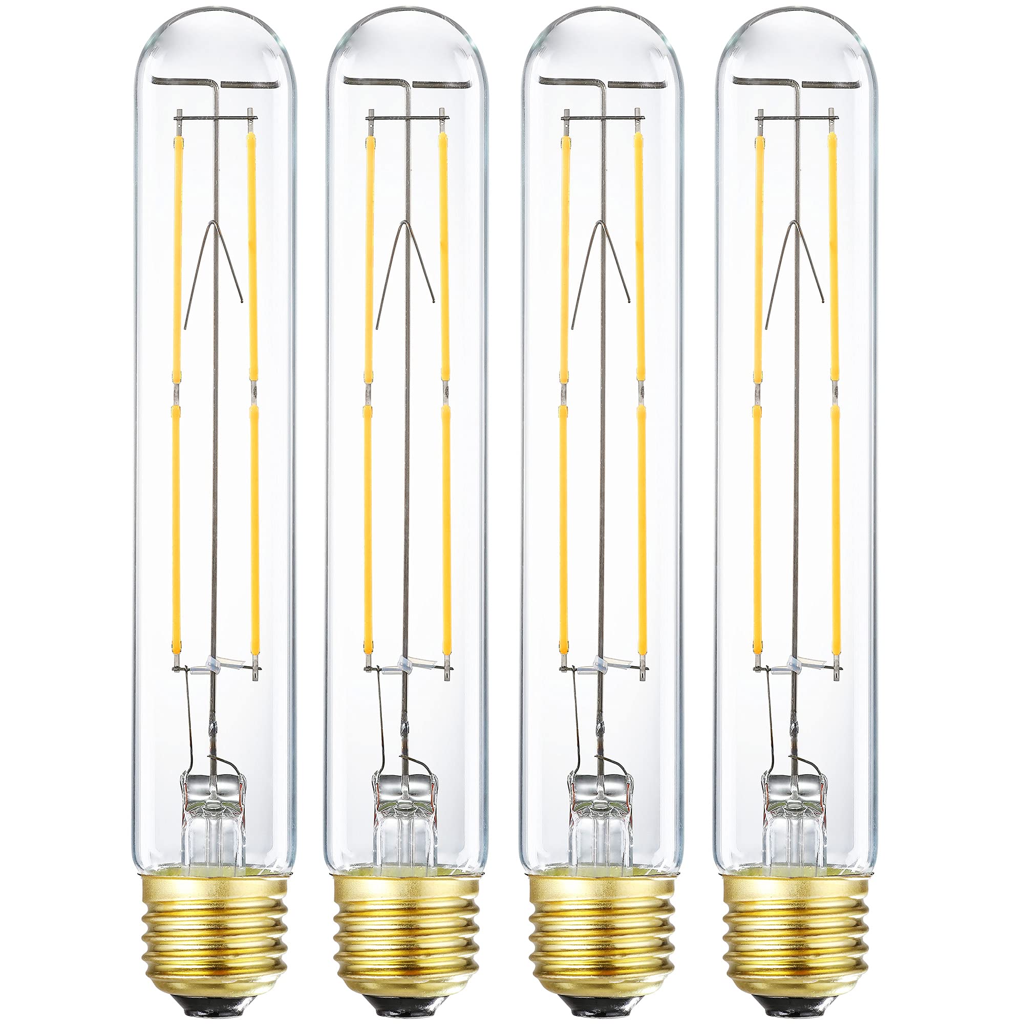 Xininsun T10 Led Bulb 6W Equal E26 Led Bulb 60 Watt Dimmable Neutral White 4000K E26 Edison Bulb Ac120V 600Lm Tubular Light Bulb