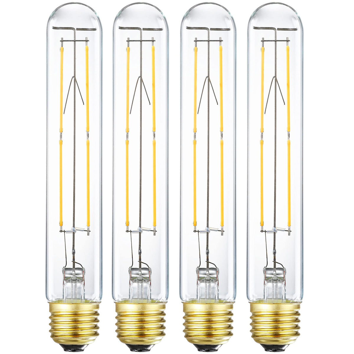 Xininsun T10 Led Bulb 6W Equal E26 Led Bulb 60 Watt Dimmable Neutral White 4000K E26 Edison Bulb Ac120V 600Lm Tubular Light Bulb
