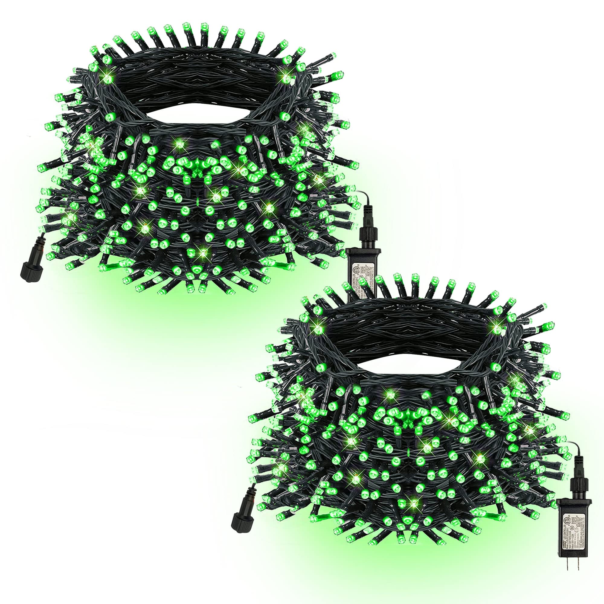 Green Christmas Lights, Total 400 Led 132Ft Christmas Lights Plug In With 8 Modes, Waterproof Fairy St. Patrick'S Day Lights Out