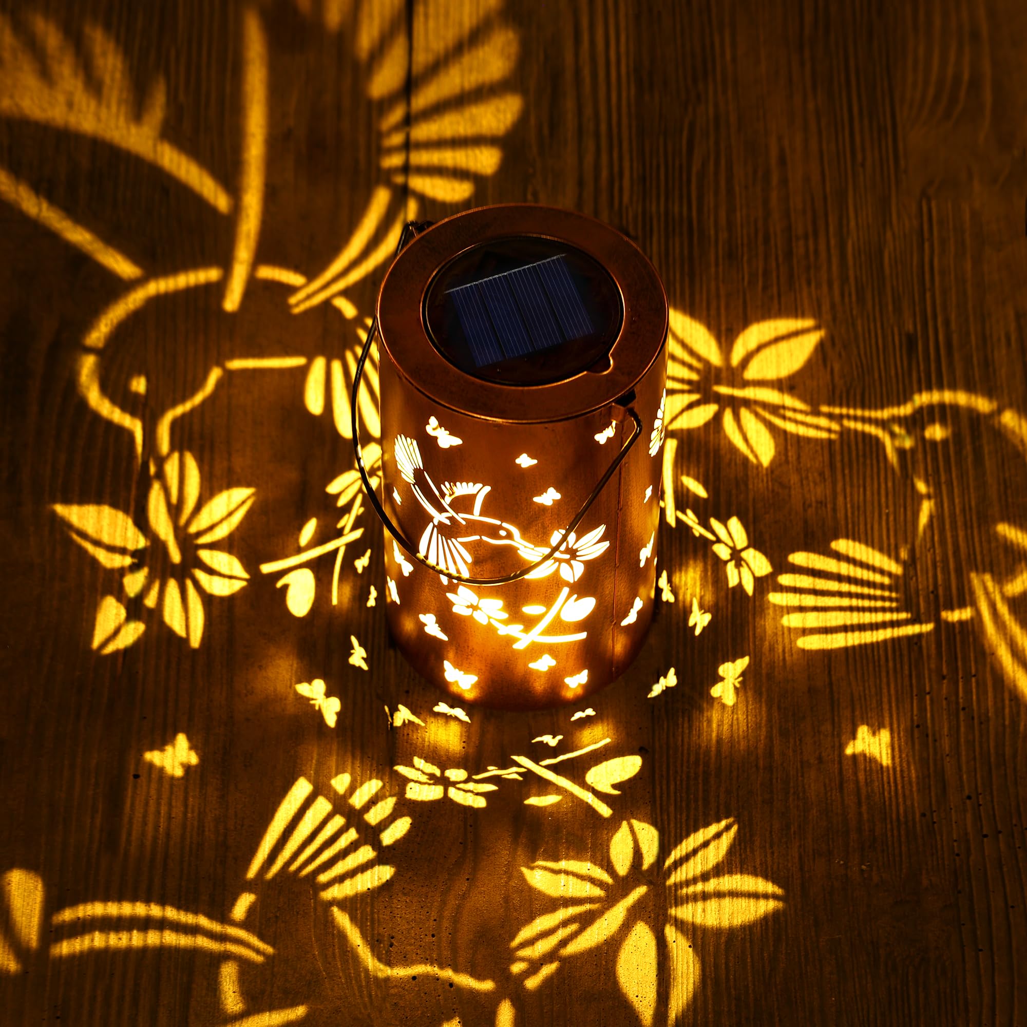 Rumiom Solar Lanterns Outdoor Waterproof, Hummingbird Birthday Gifts For Women Men, Hanging Solar Lantern For Yard, Patio, Porch