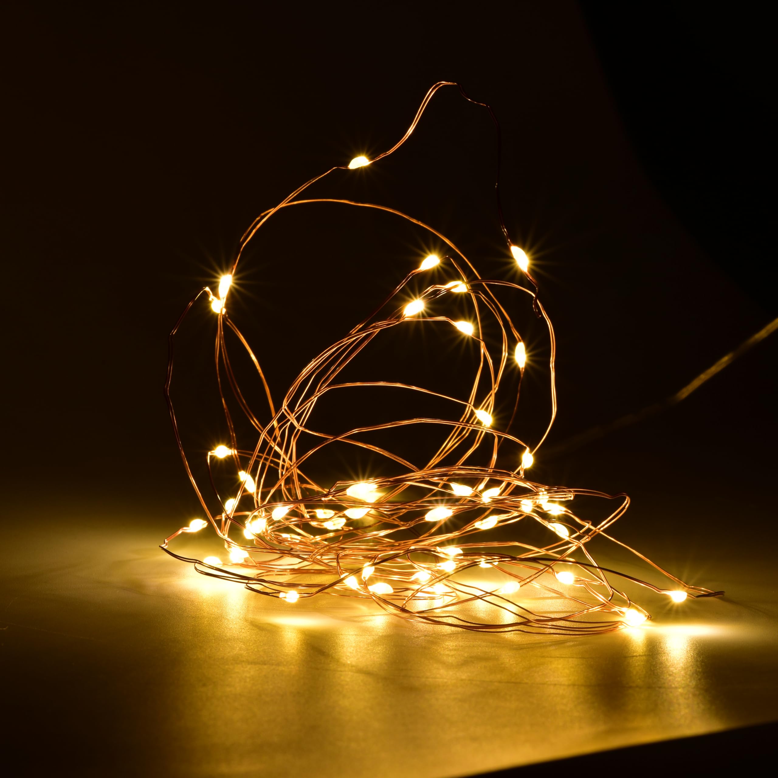 Yunding Fairy Lights, Led Fairy Lights Battery Operated With 8 Flashing Modes And 8-16 Hours Timer(1Pcs,Warmwhite)